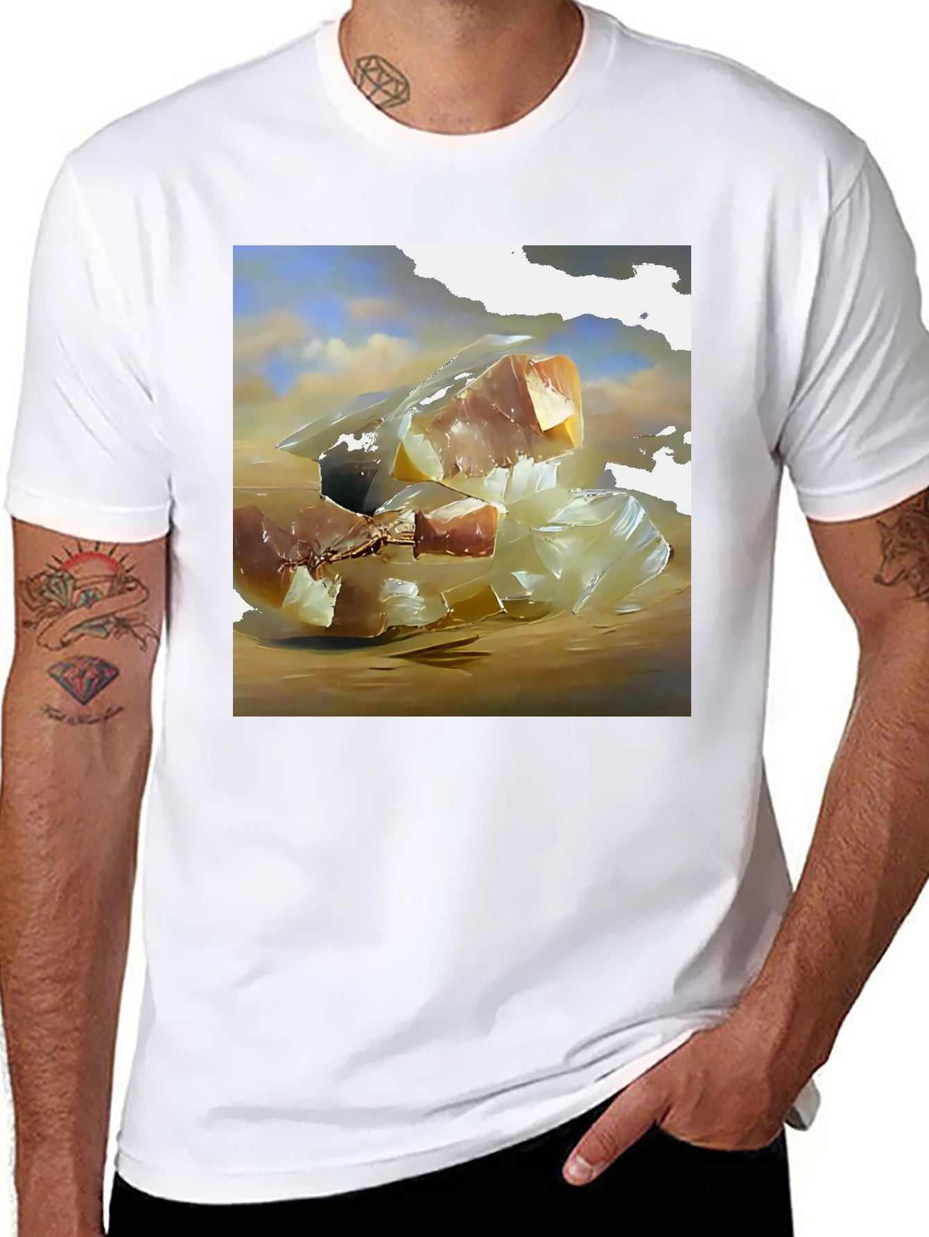 Abstract Food Art T-Shirt