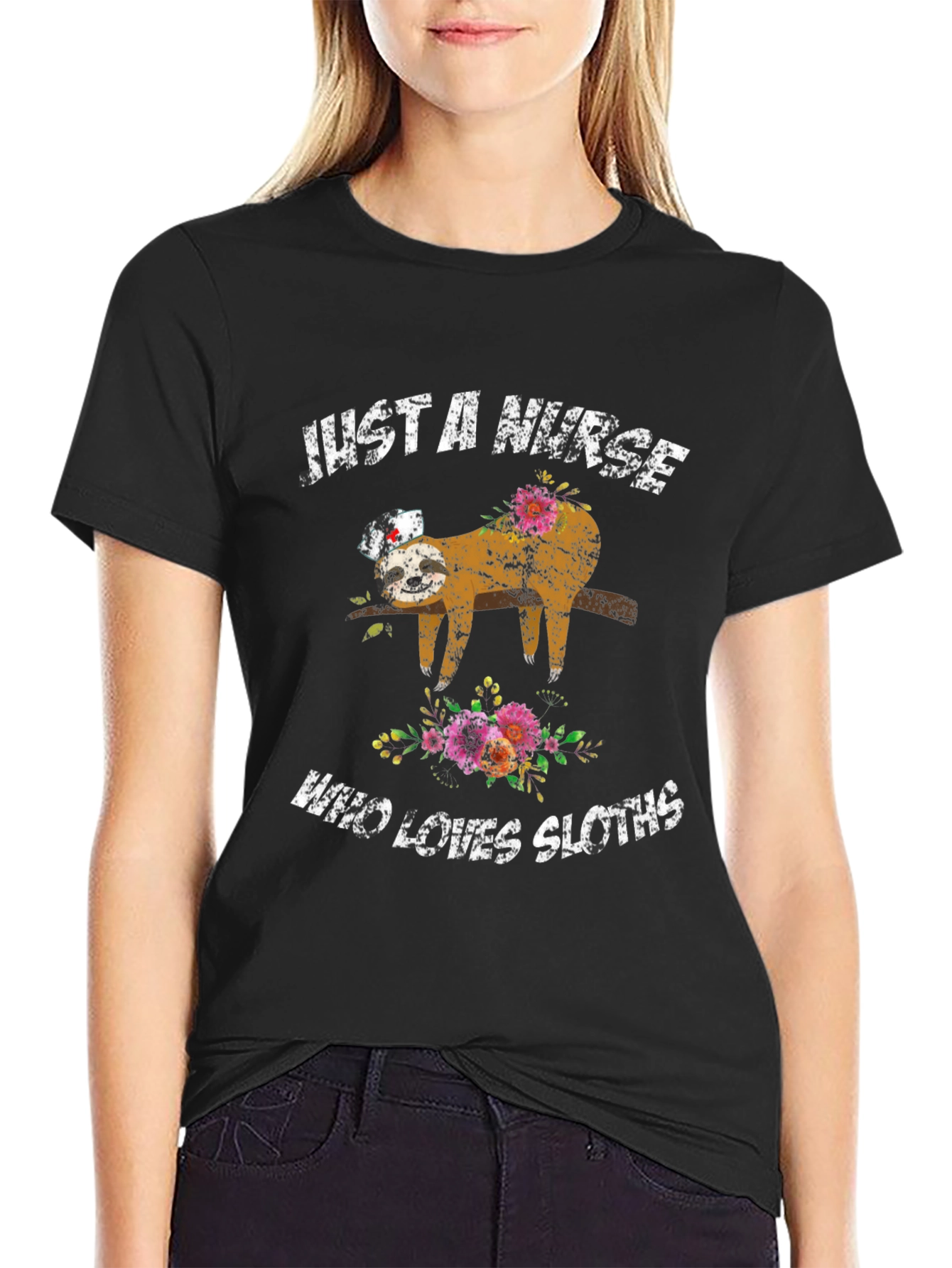 Just a Nurse Who Loves Sloths T-Shirt