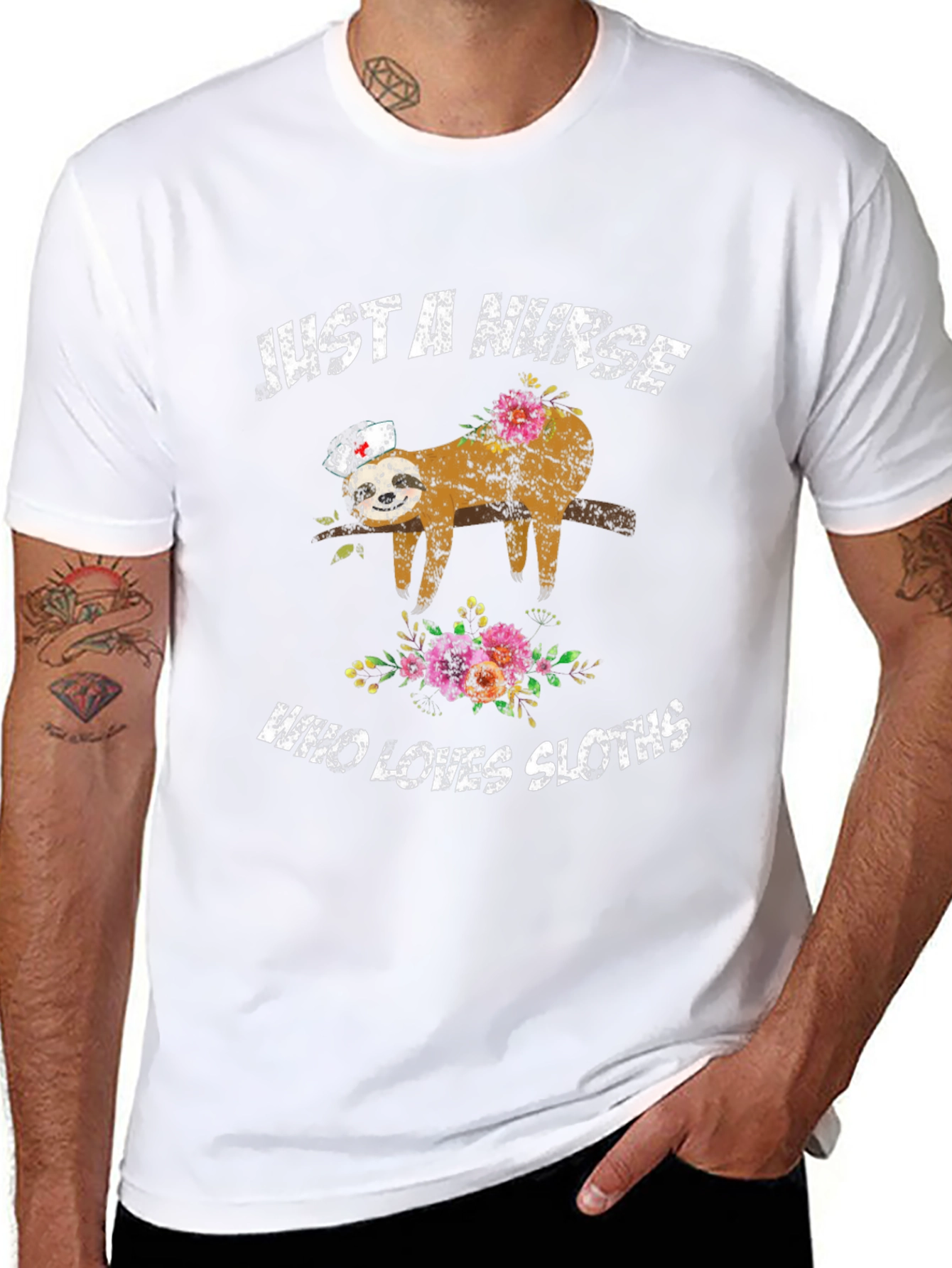 Just a Nurse Who Loves Sloths T-Shirt