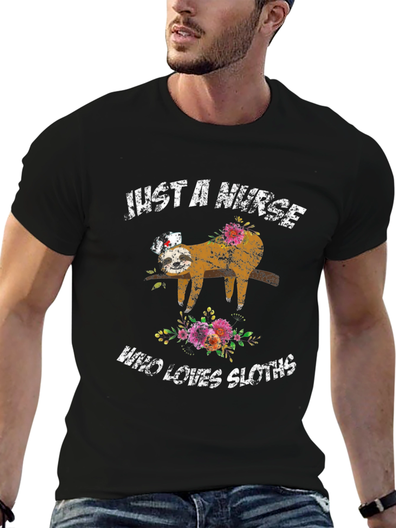 Just a Nurse Who Loves Sloths T-Shirt