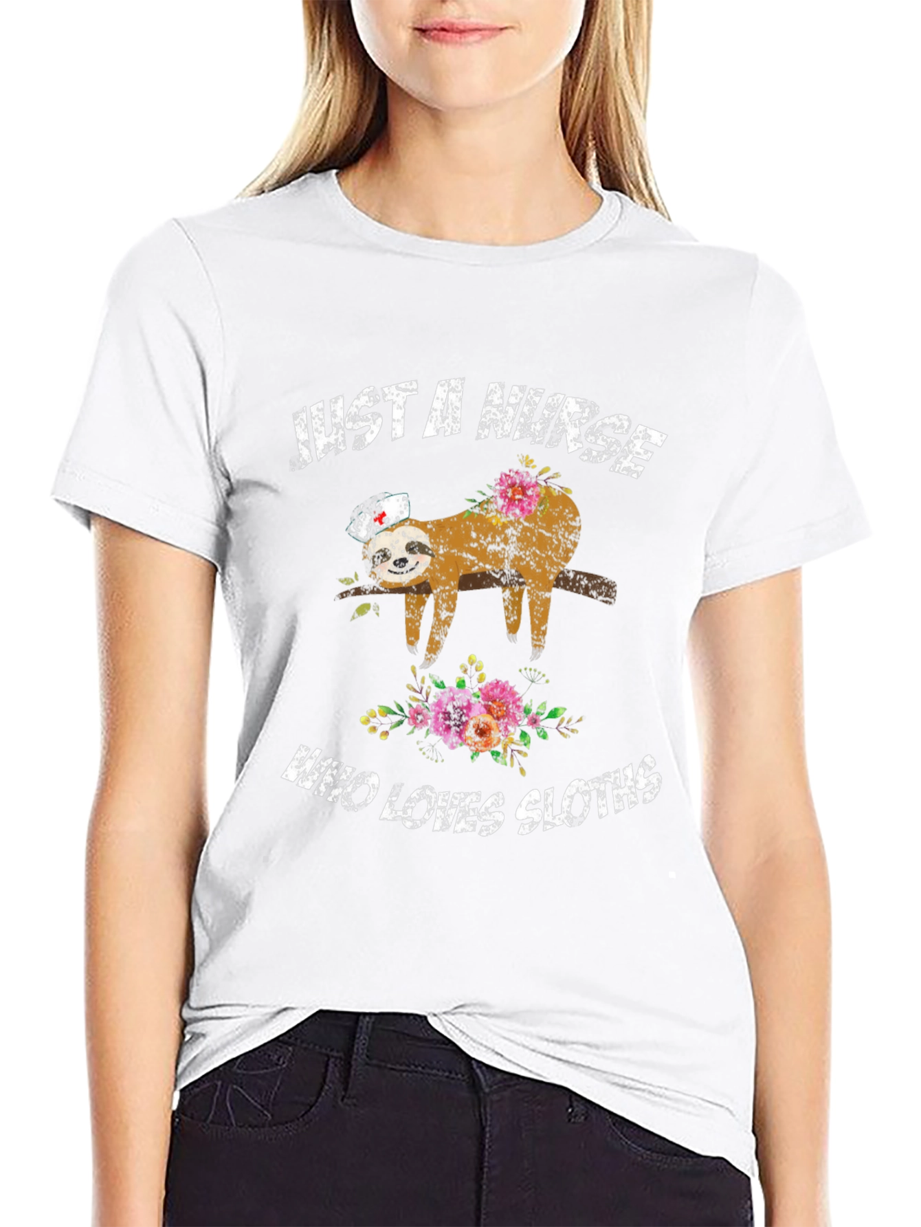Just a Nurse Who Loves Sloths T-Shirt