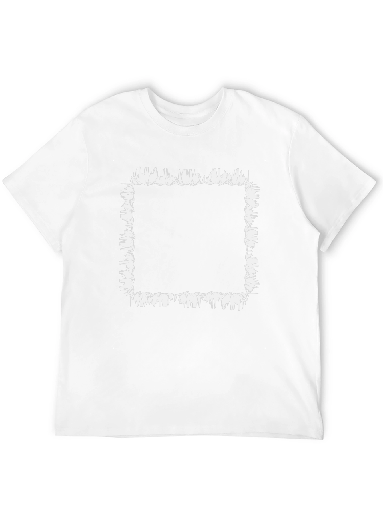 Edgy Abstract Floral Square Tee