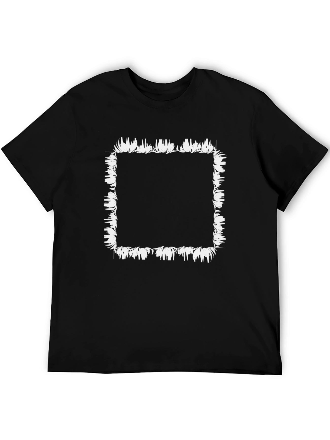 Edgy Abstract Floral Square Tee