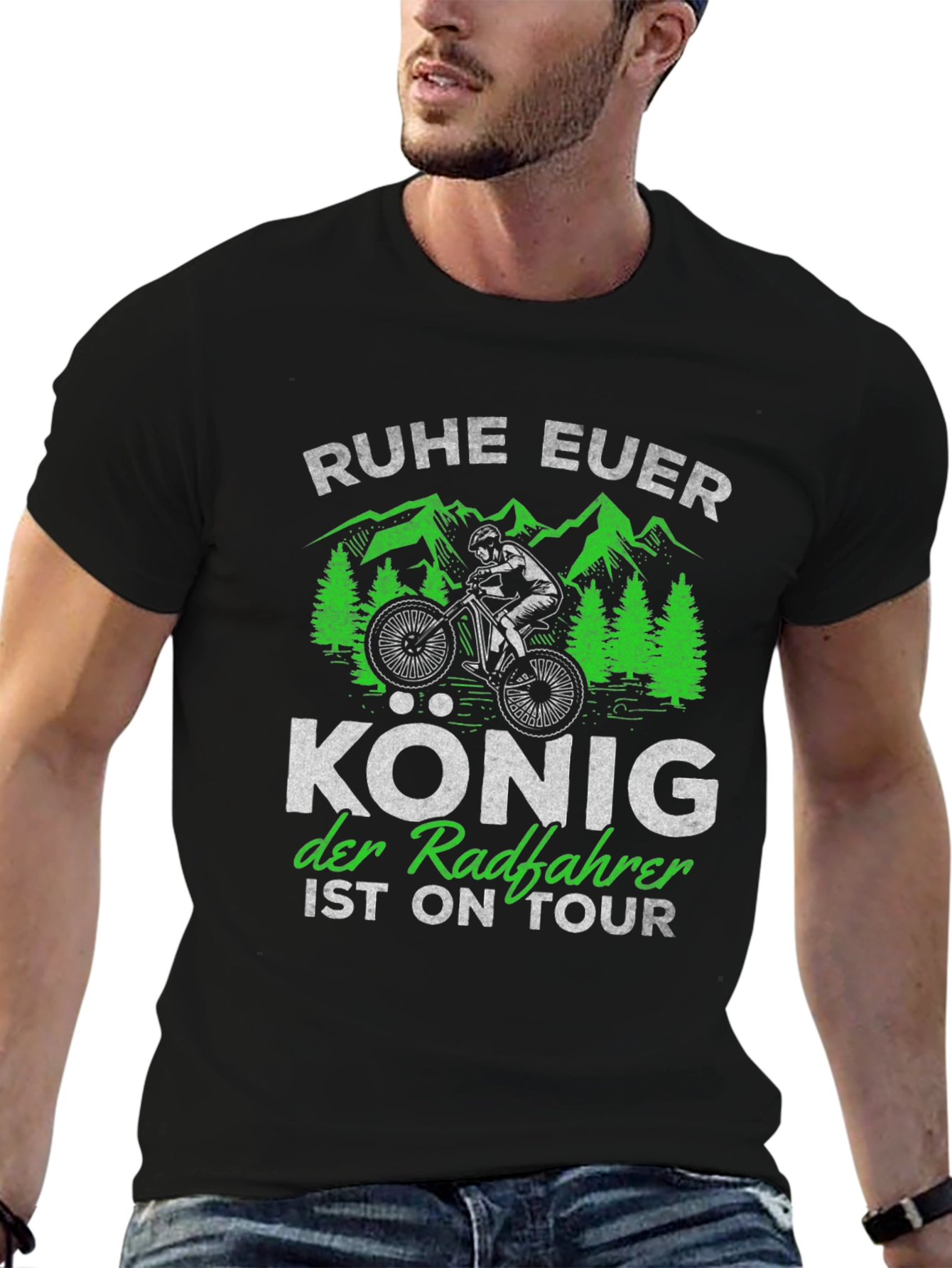 Ruhe Euer König Fahrrad T-Shirt