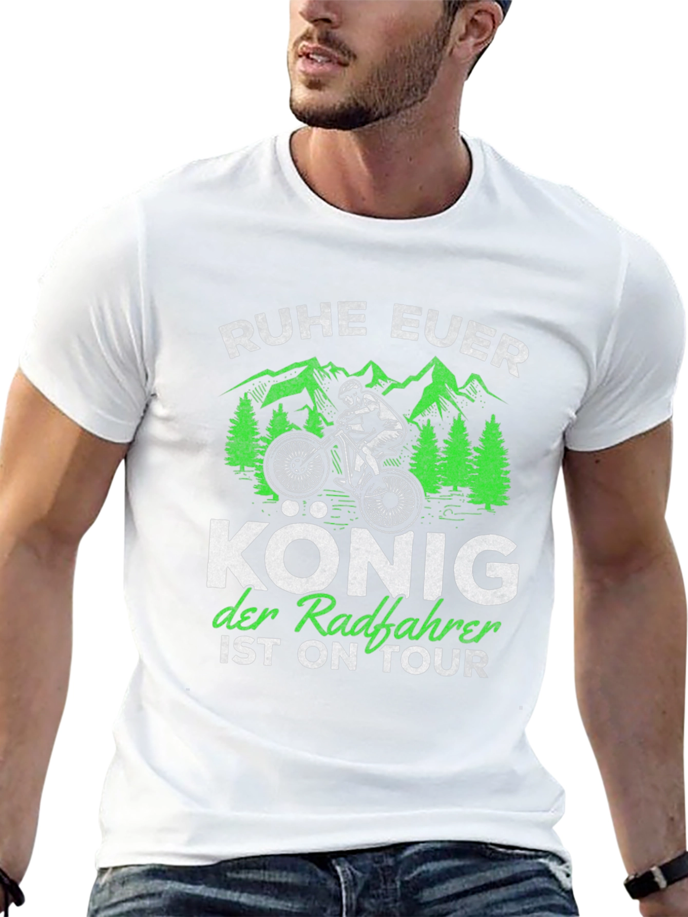 Ruhe Euer König Fahrrad T-Shirt