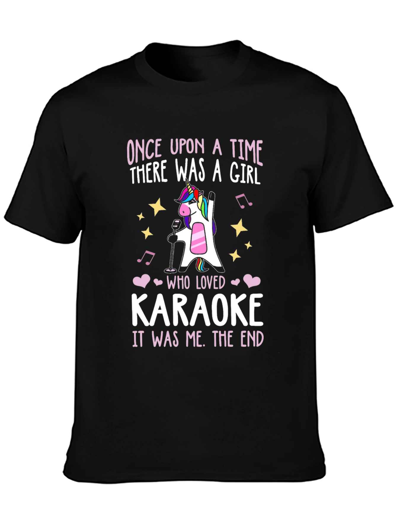 Unicorn Karaoke Girls T-Shirt