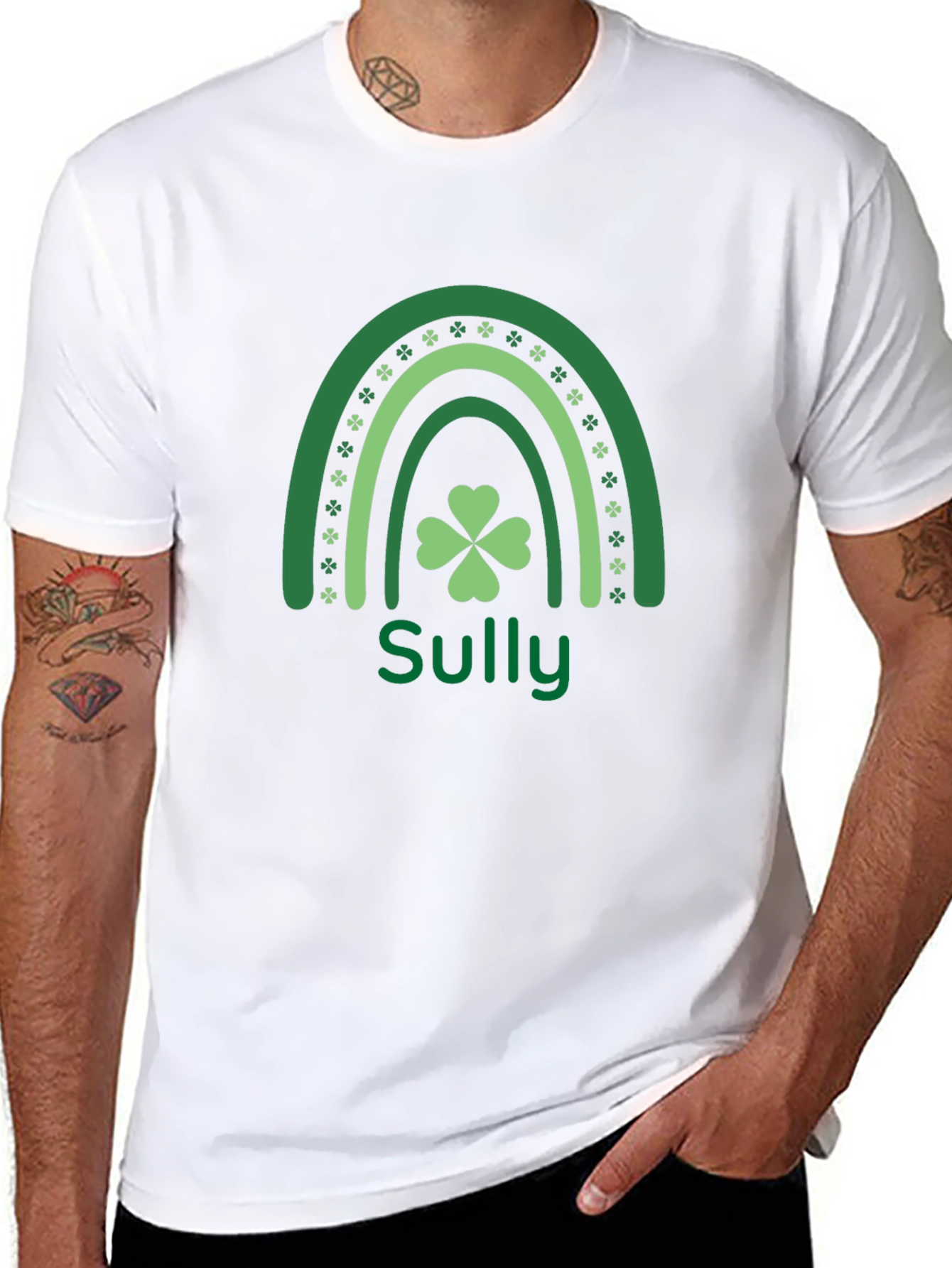St. Patricks Day Sully Clover Rainbow T-Shirt