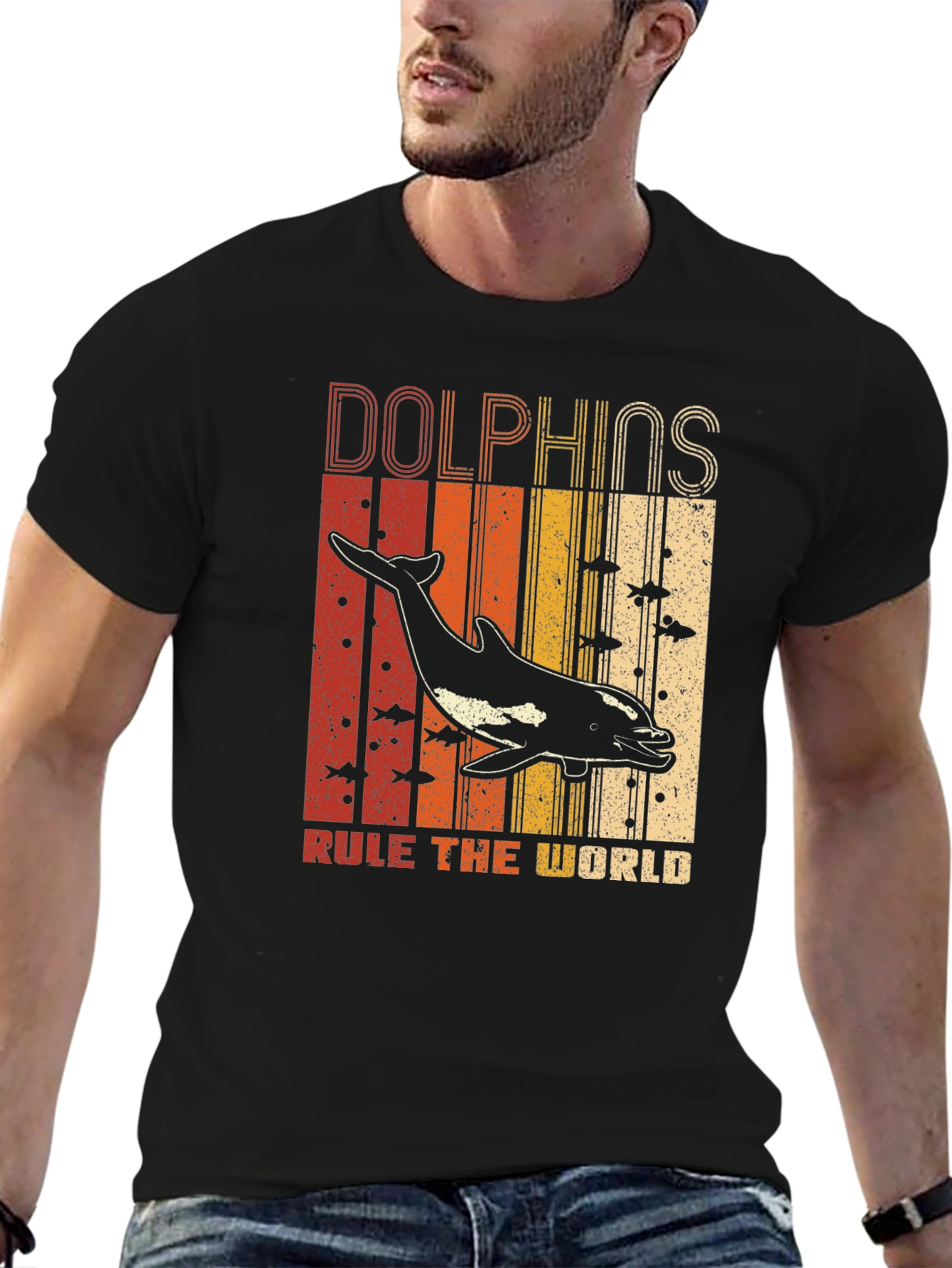 Dolphins Rule The World Graphic T-Shirt