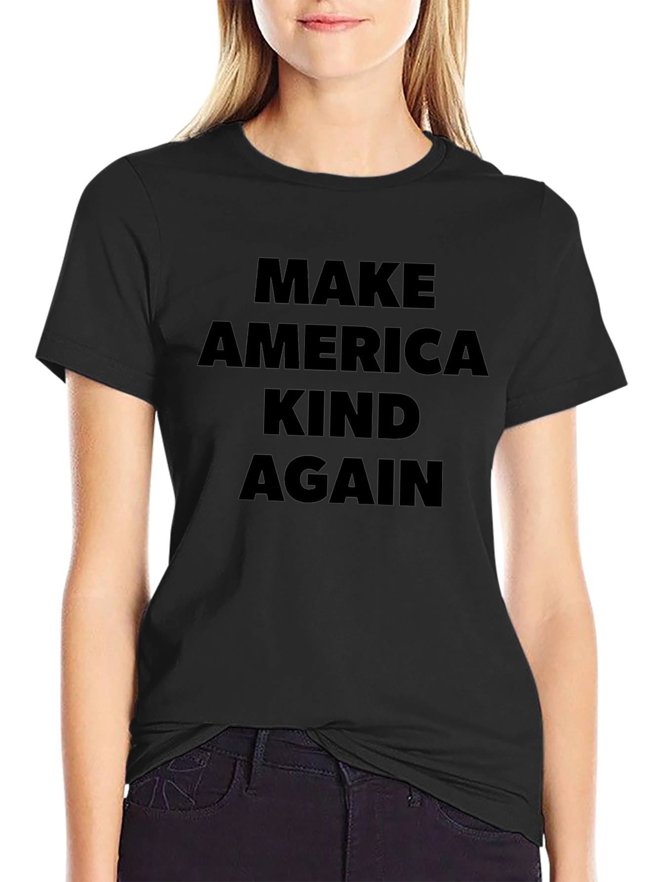 Make America Kind Again Black T-Shirt