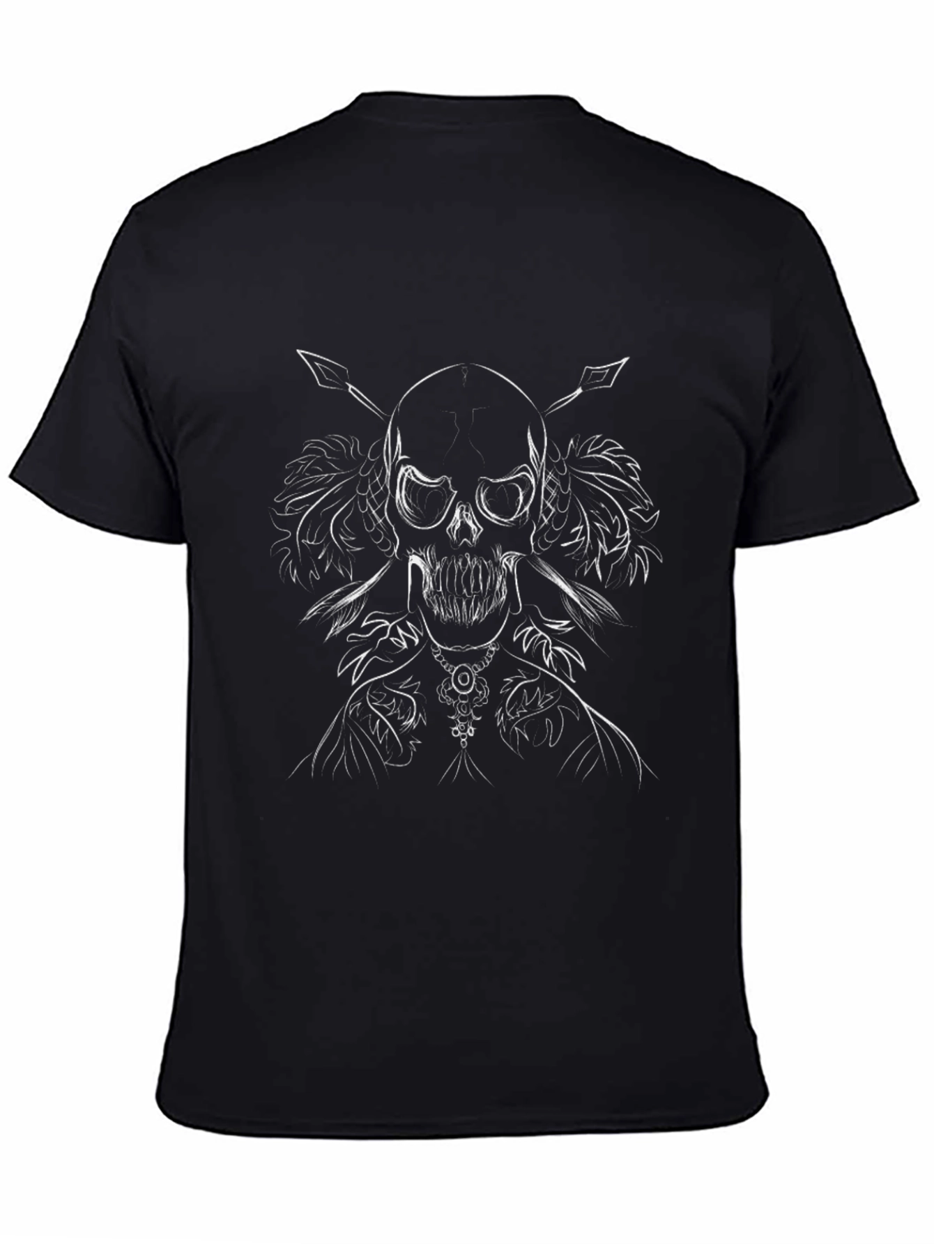 Skull Graphic Tee - Mens Black T-Shirt
