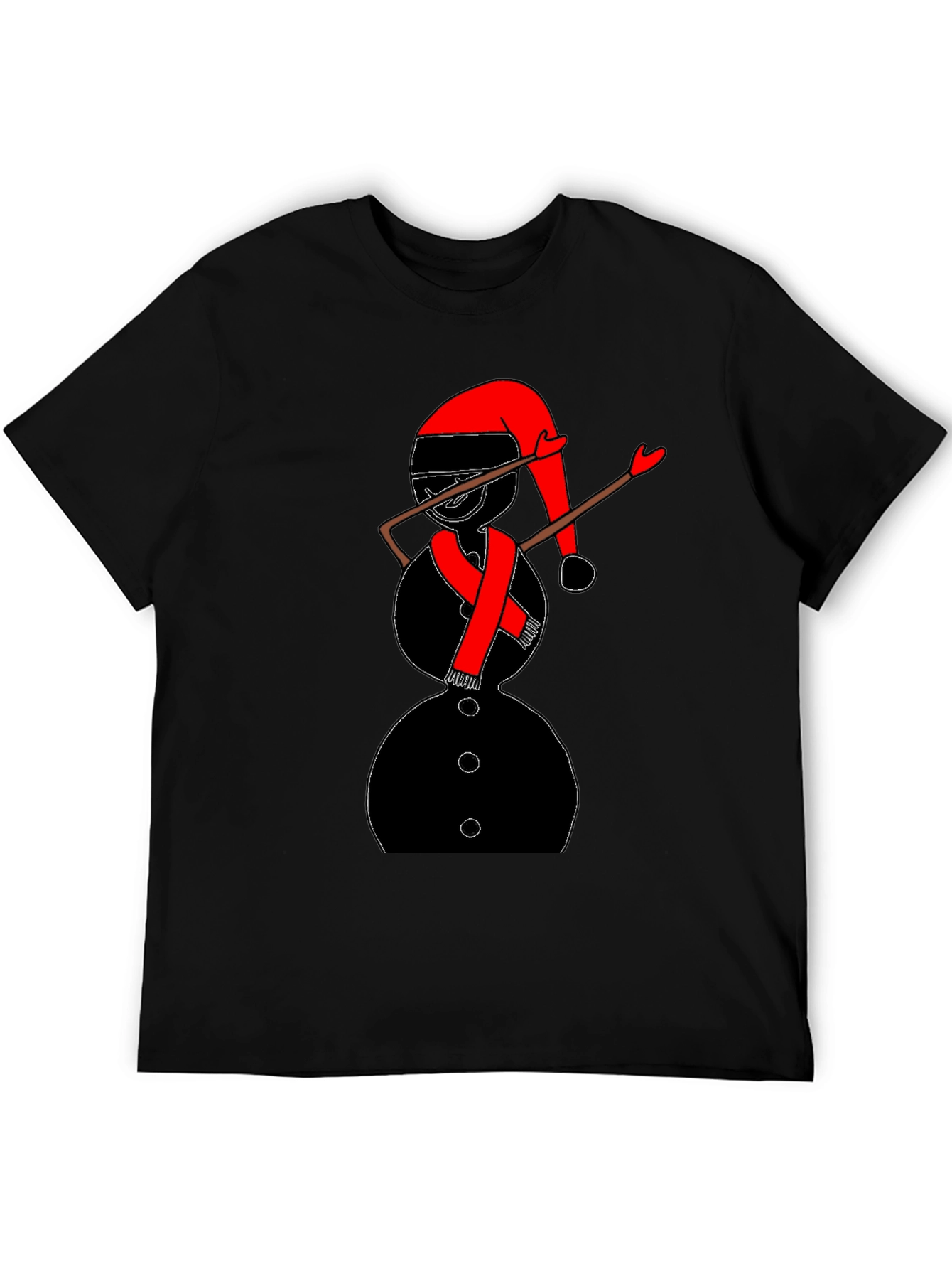 Dabbing Snowman Graphic Tee