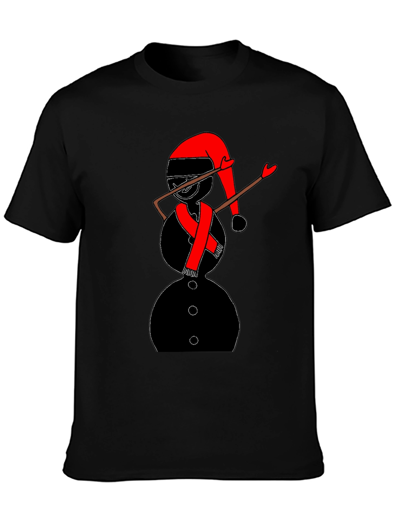 Dabbing Snowman Graphic Tee