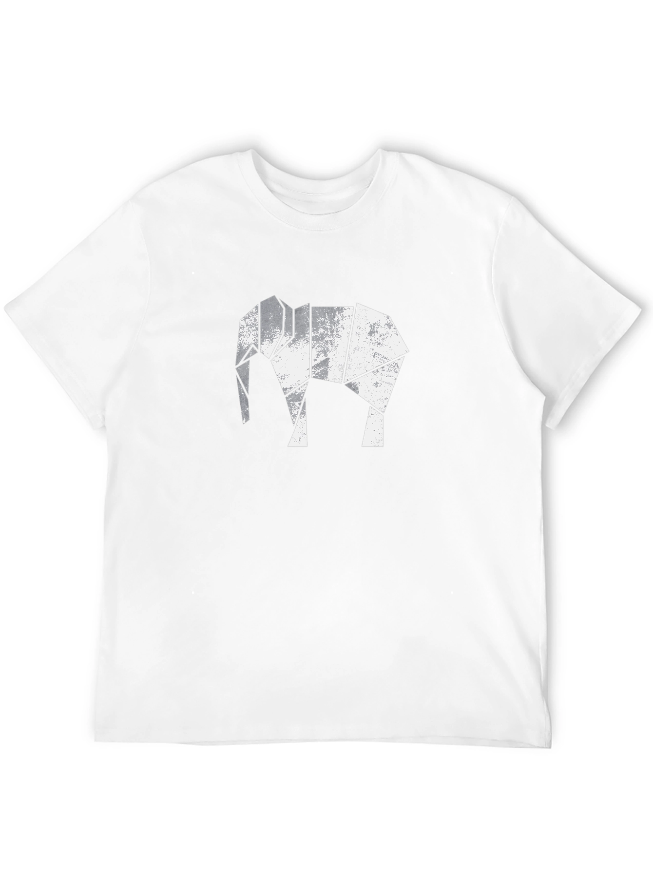 Geometric Elephant Graphic Tee - Modern Style