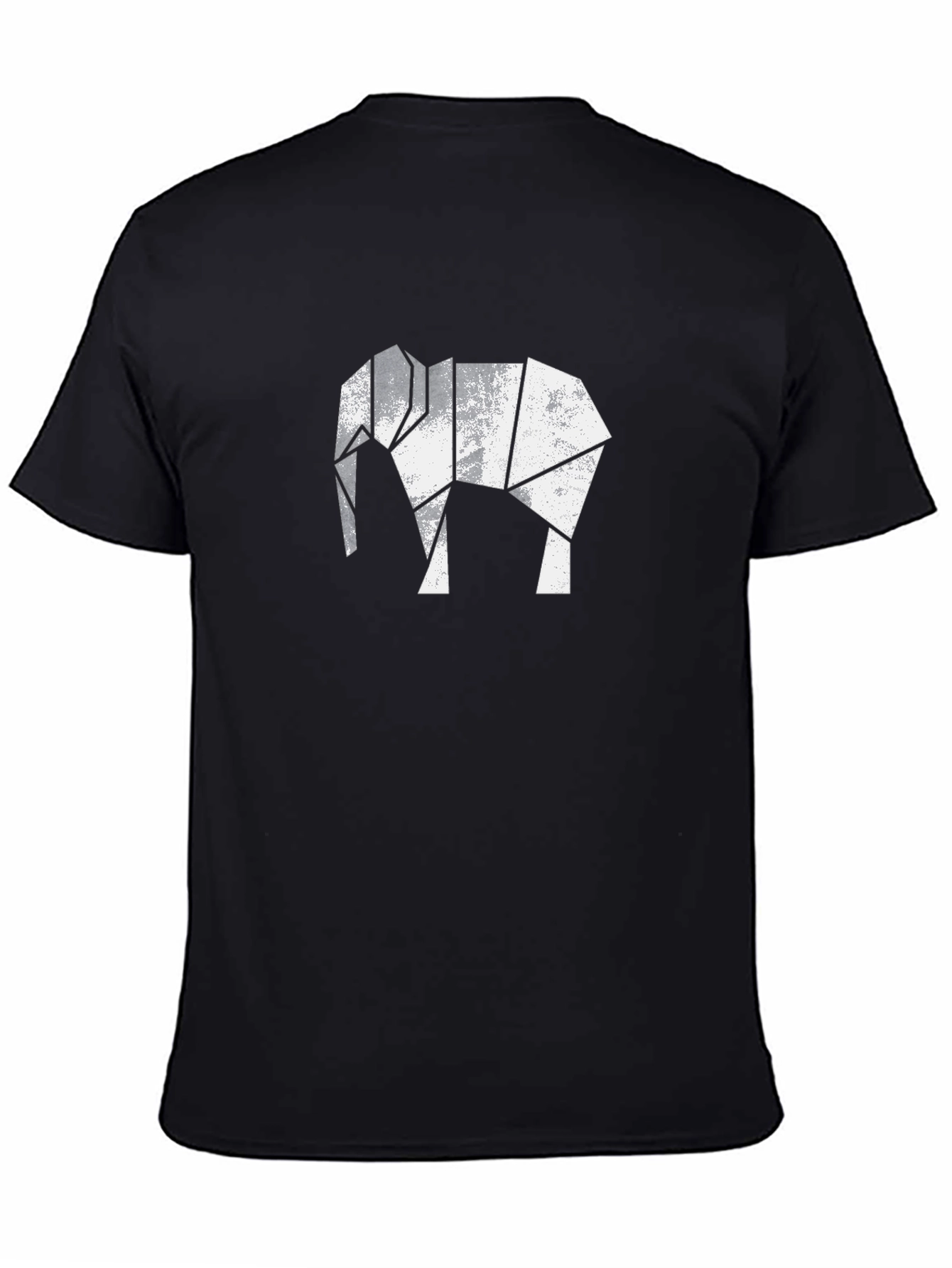 Geometric Elephant Graphic Tee - Modern Style