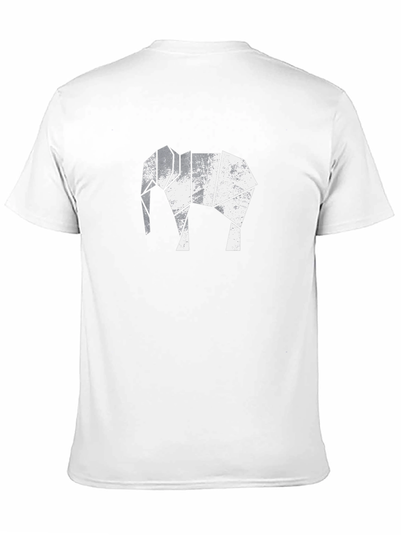 Geometric Elephant Graphic Tee - Modern Style