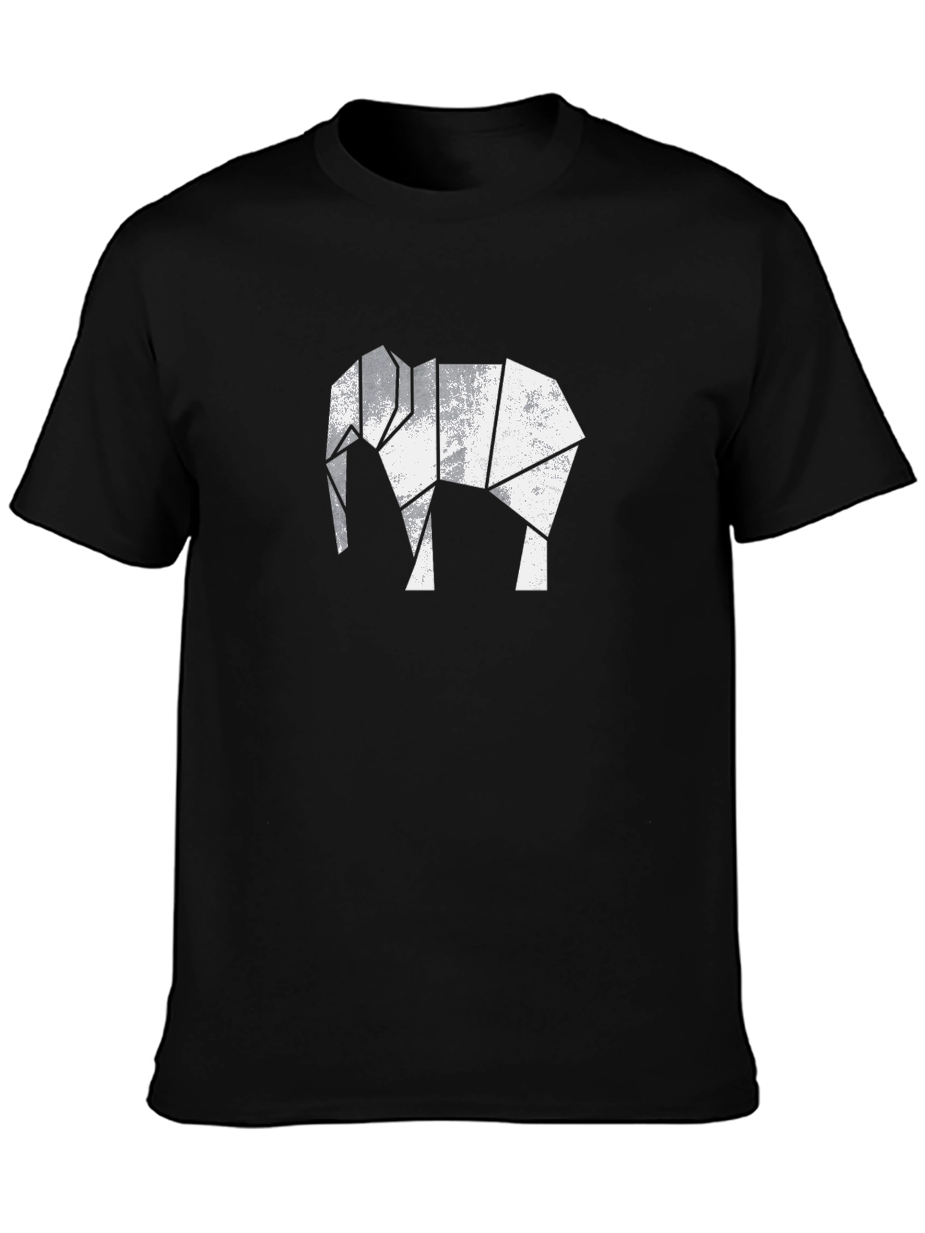 Geometric Elephant Graphic Tee - Modern Style