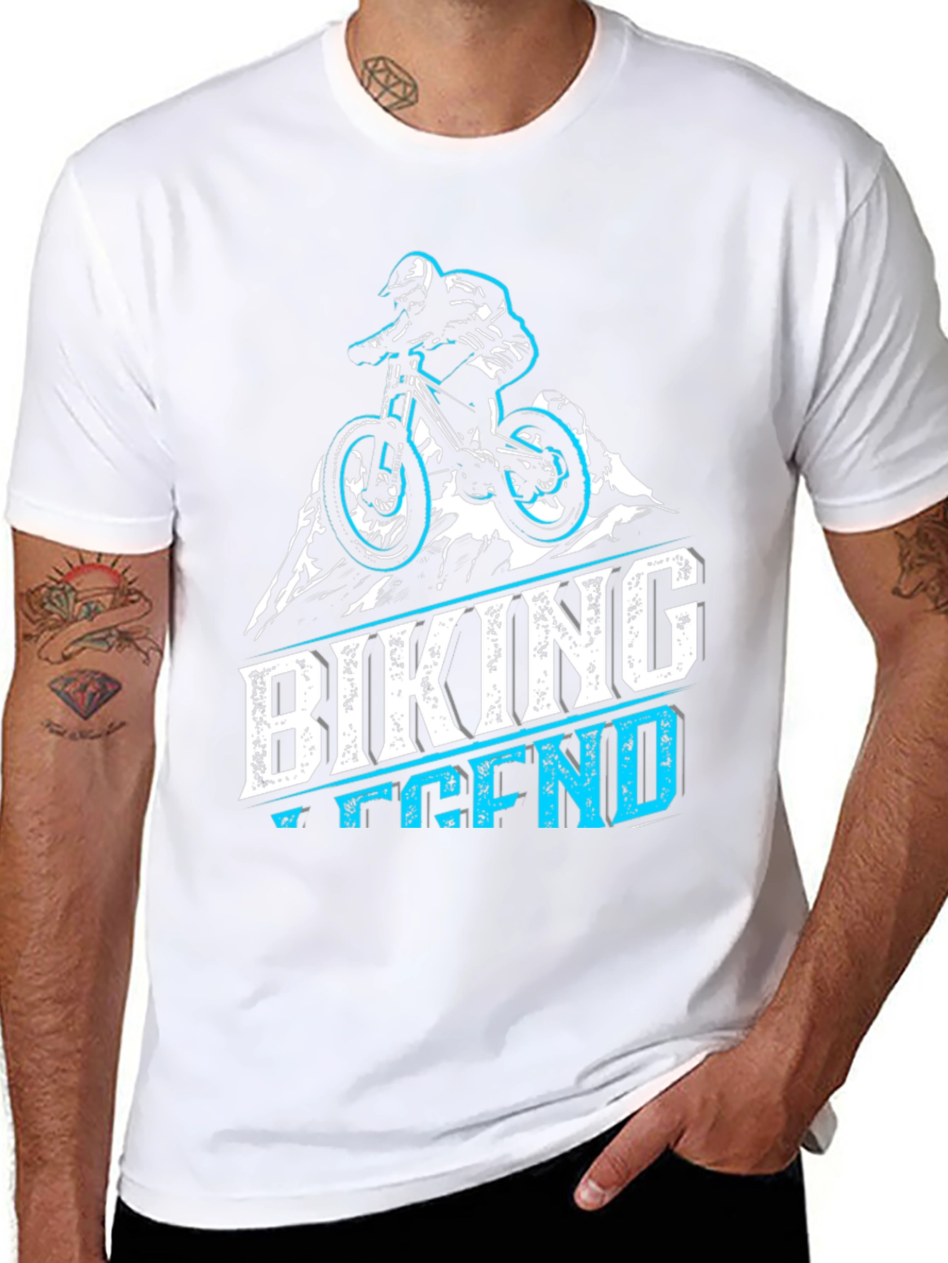 Biking Legend Graphic Tee - Mountain Bike T-Shirt