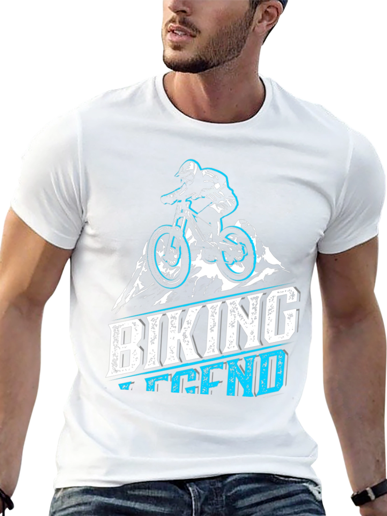 Biking Legend Graphic Tee - Mountain Bike T-Shirt