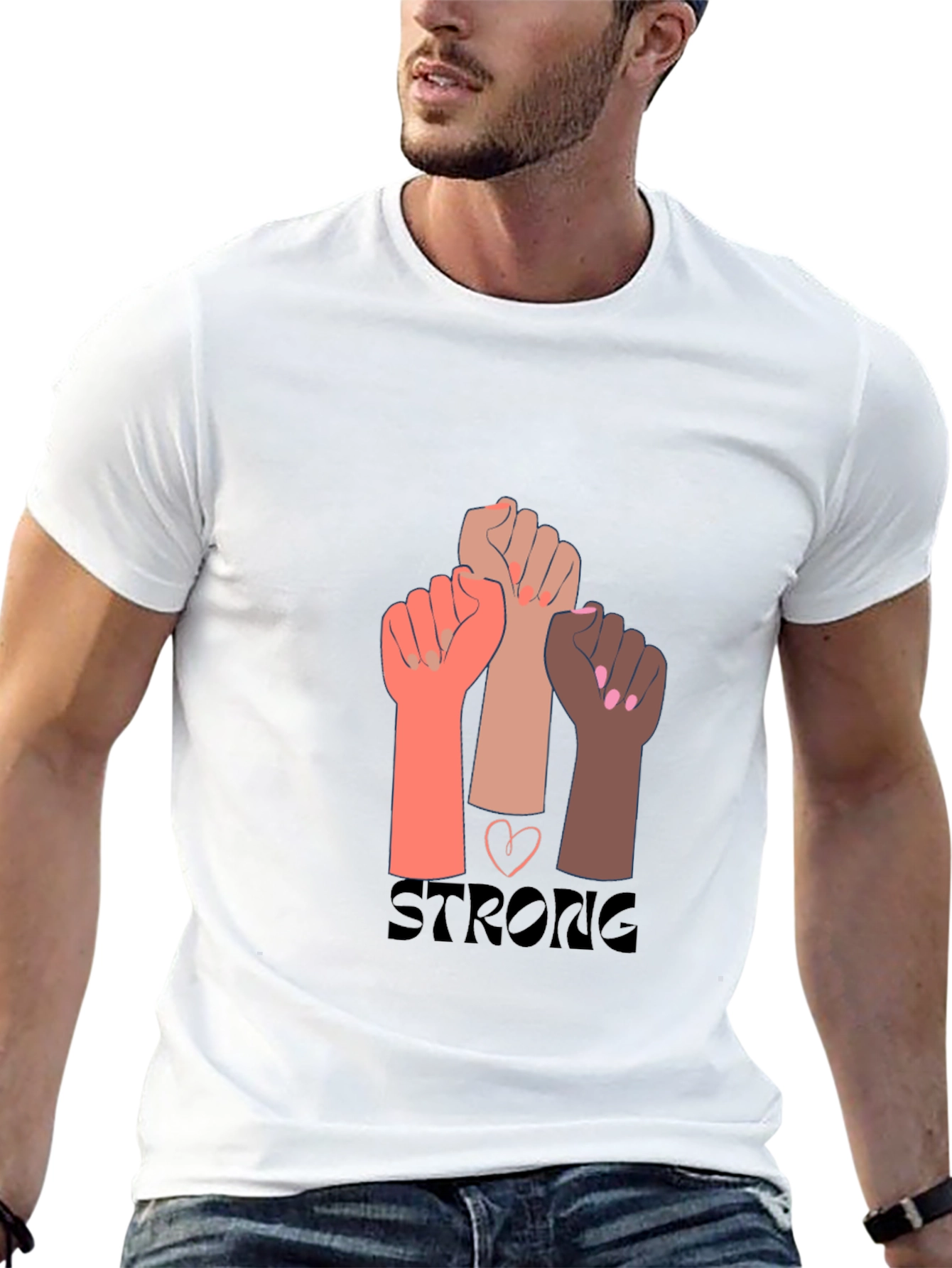 Strong Women Fist Graphic Tee