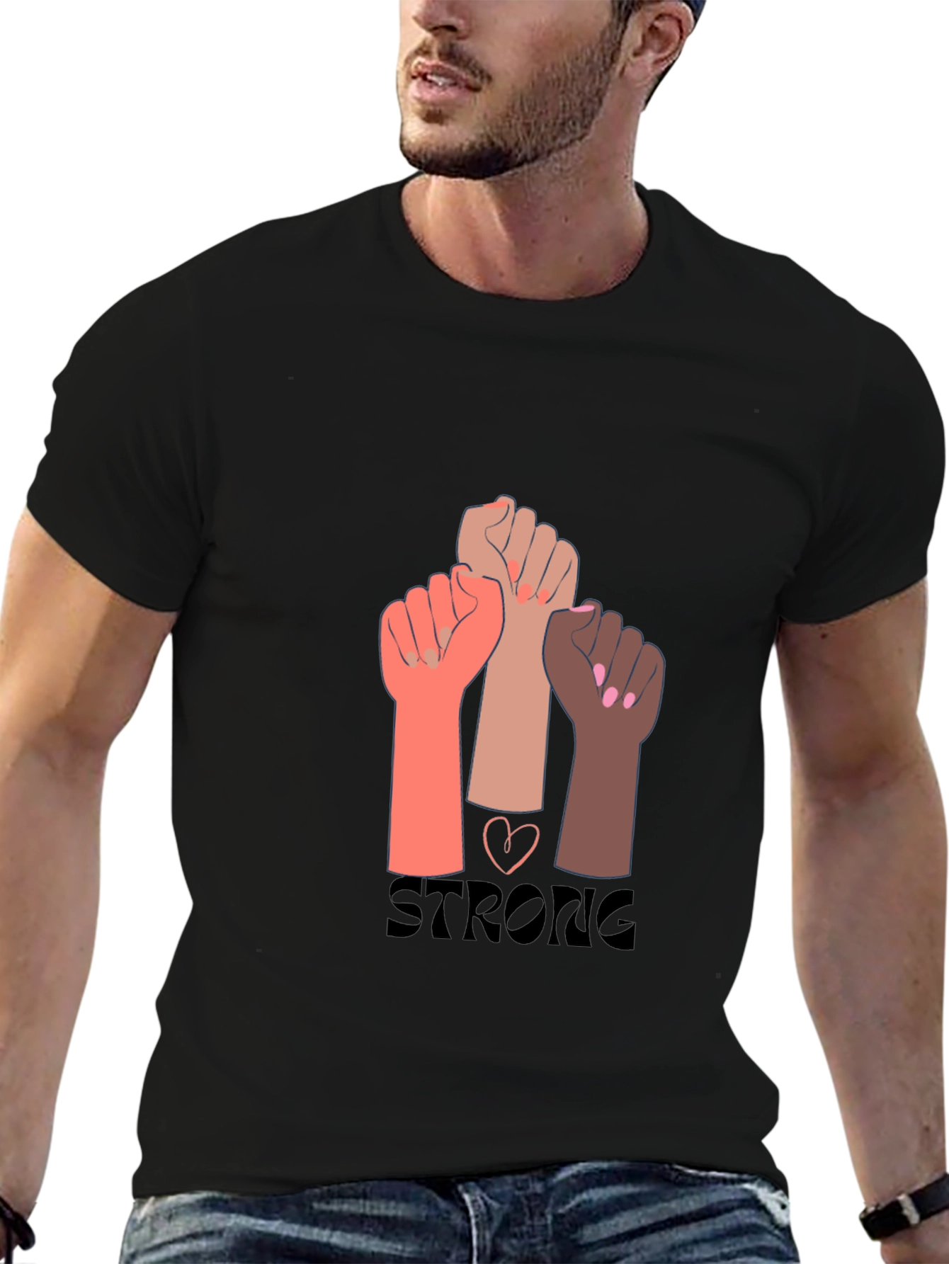 Strong Women Fist Graphic Tee