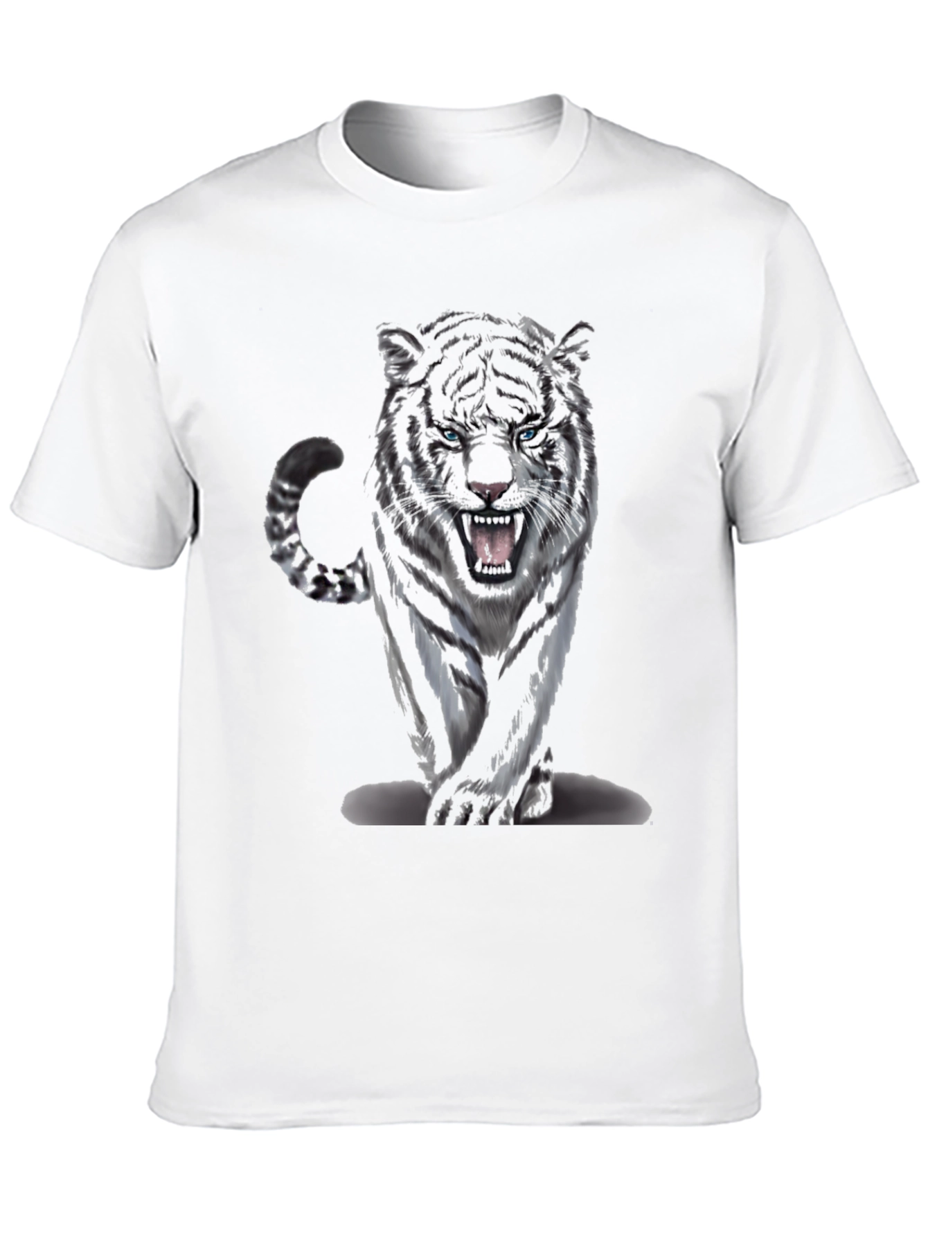 Tiger Graphic Print Black T-Shirt