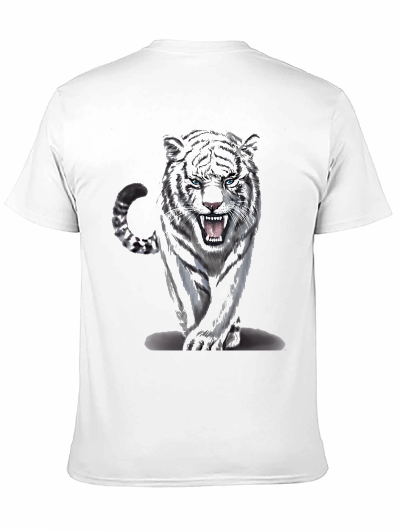 Tiger Graphic Print Black T-Shirt