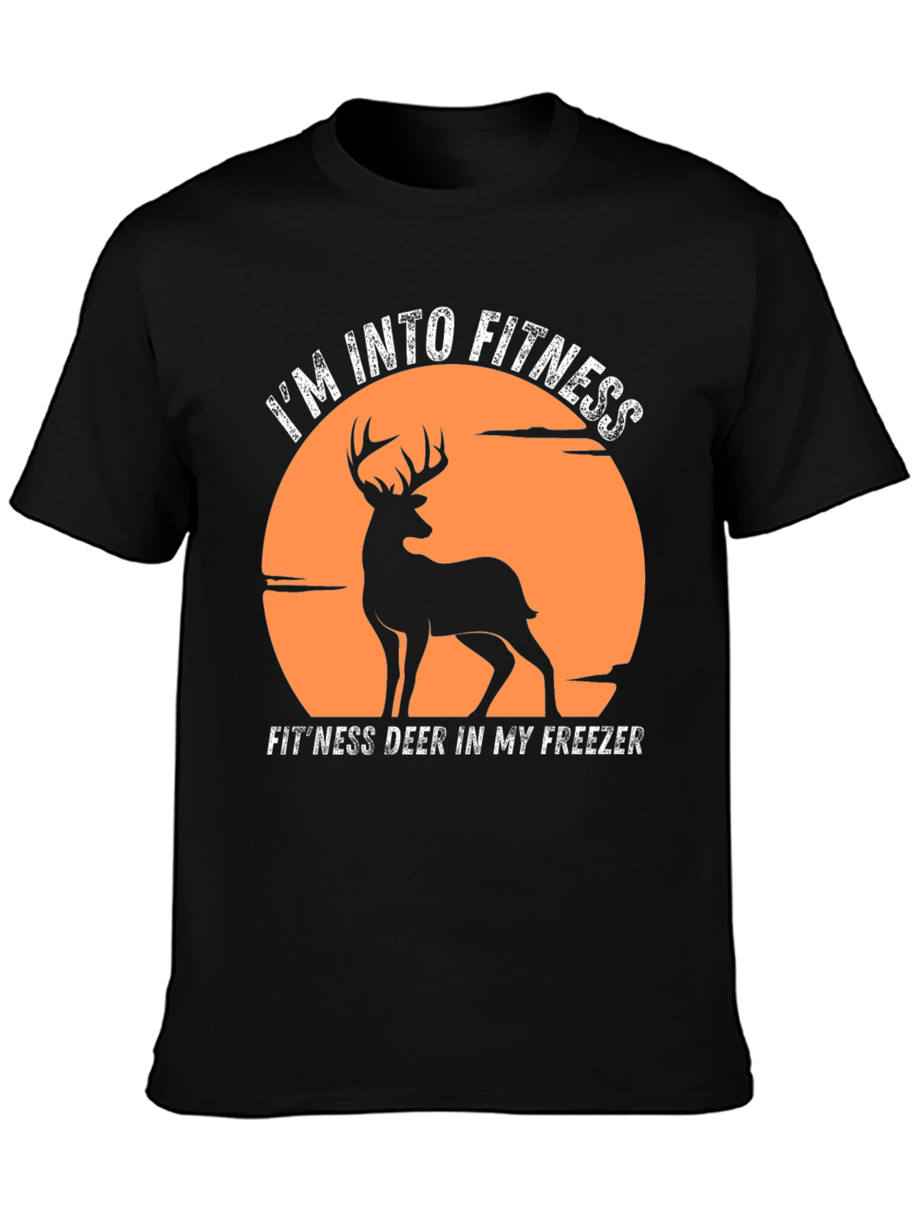 Fitness Deer Graphic Tee - Im Into Fitness