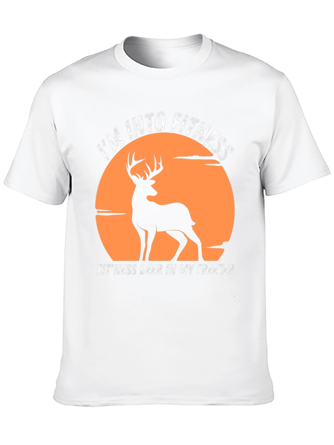 Fitness Deer Graphic Tee - Im Into Fitness