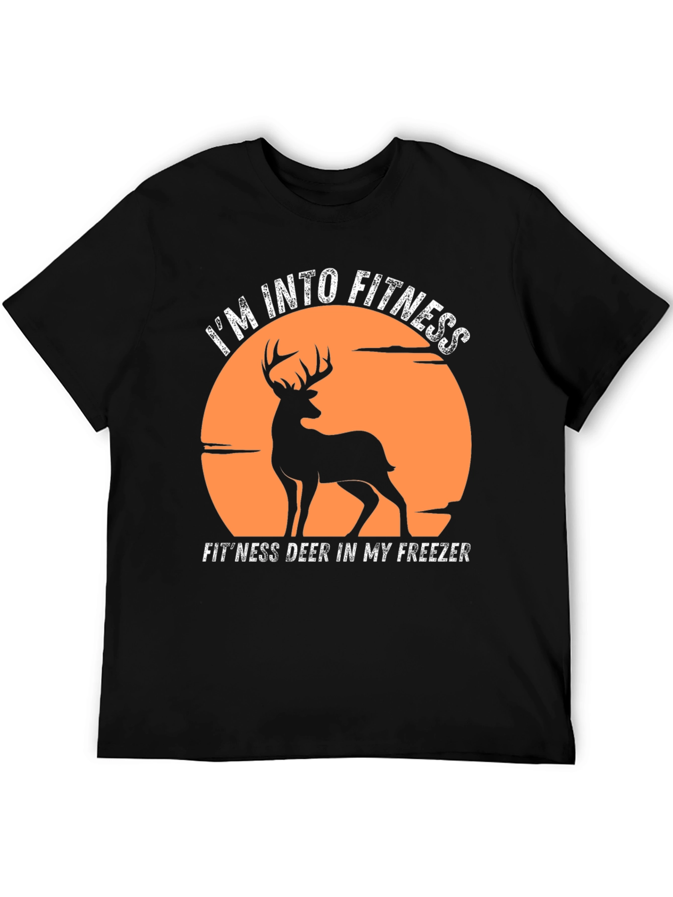 Fitness Deer Graphic Tee - Im Into Fitness