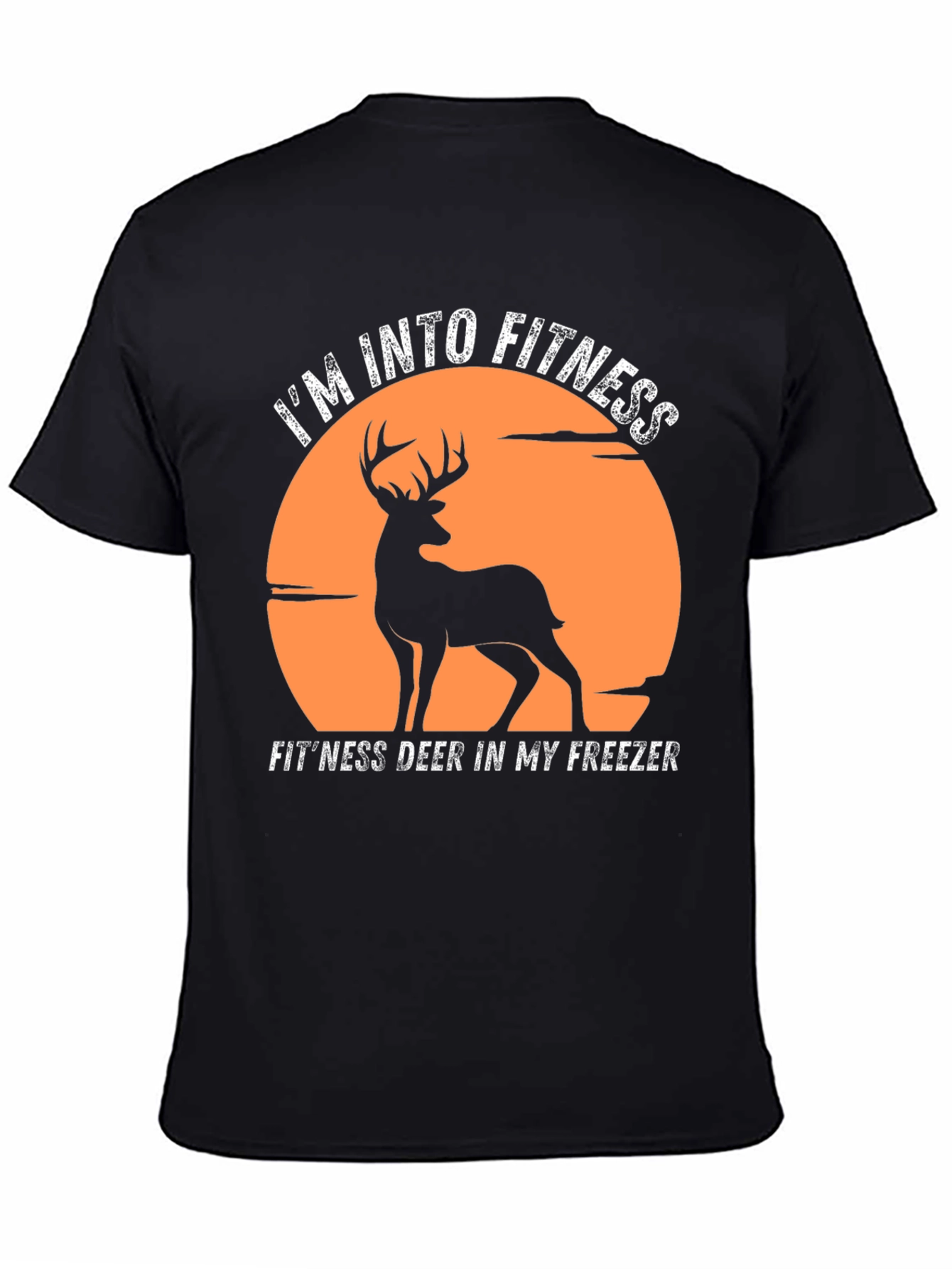 Fitness Deer Graphic Tee - Im Into Fitness