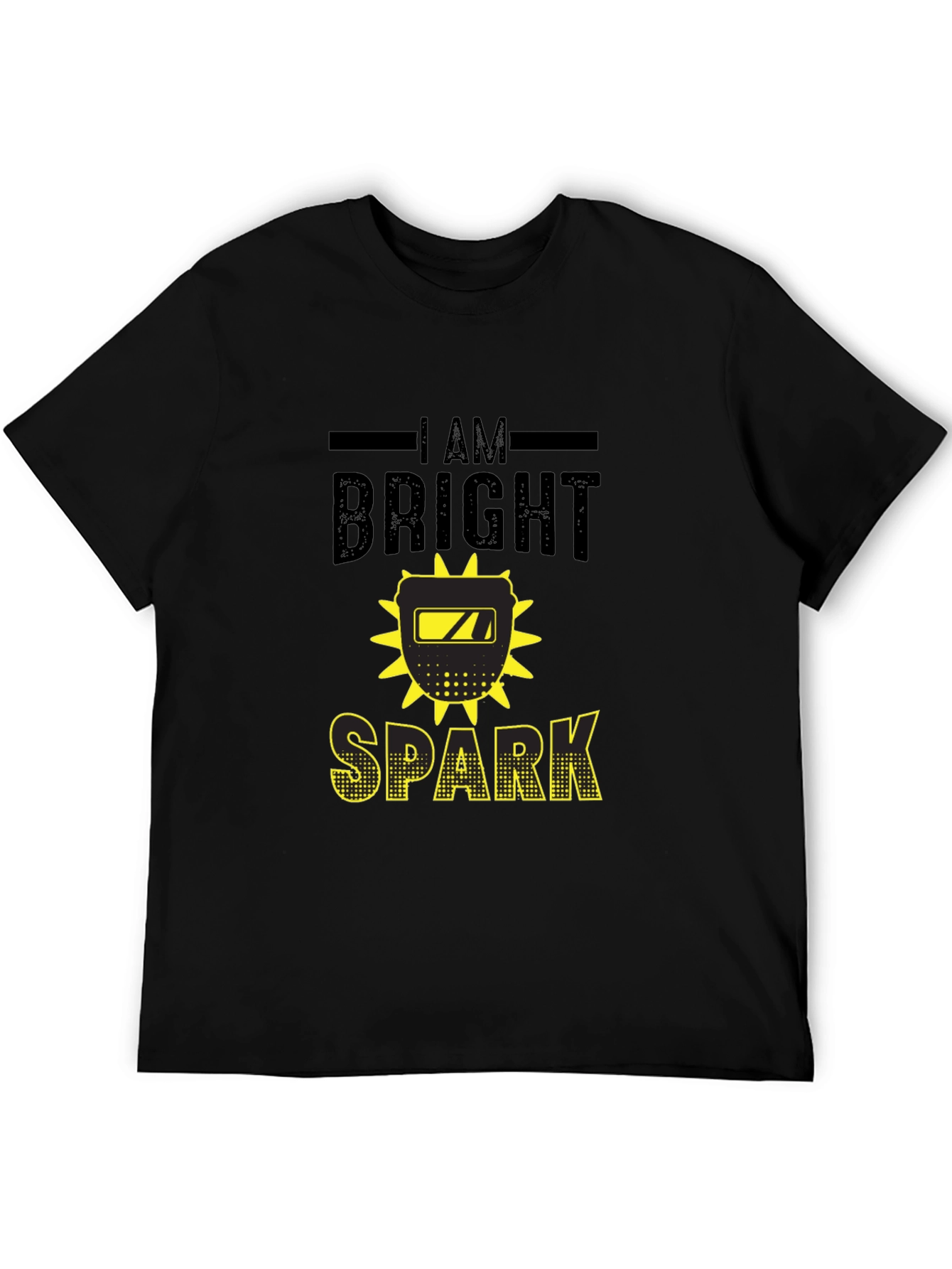 Bright Spark Welder T-Shirt - Black Cotton Tee