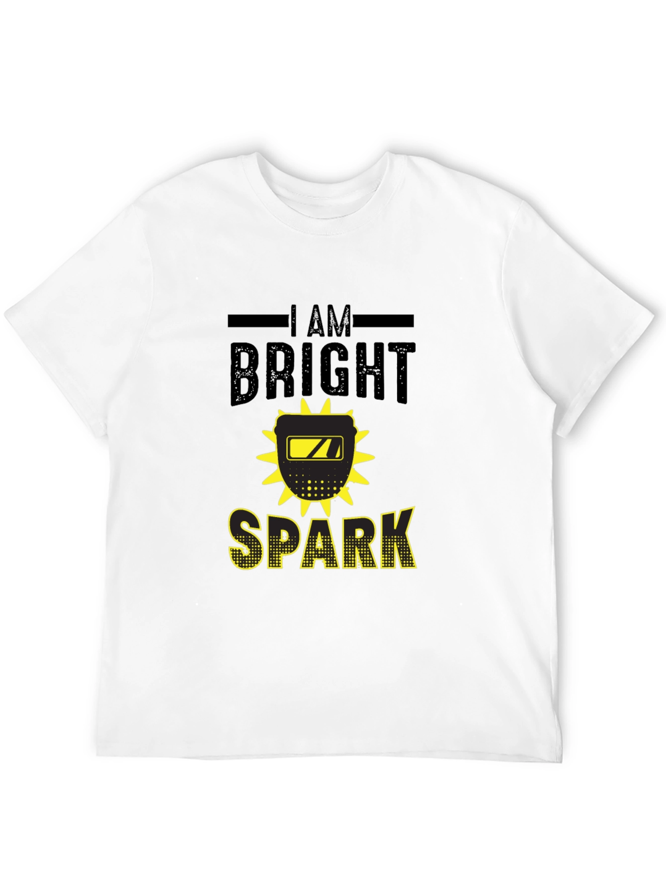 Bright Spark Welder T-Shirt - Black Cotton Tee
