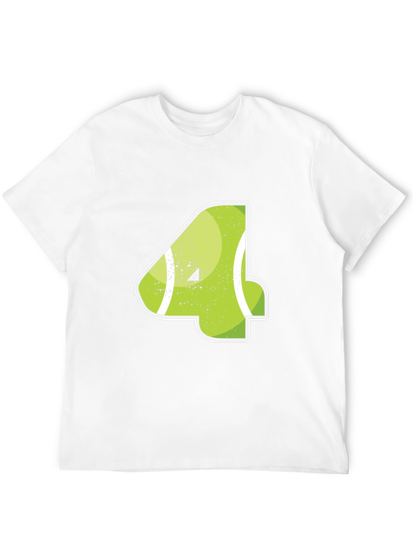 Tennis Number 4 Black T-Shirt