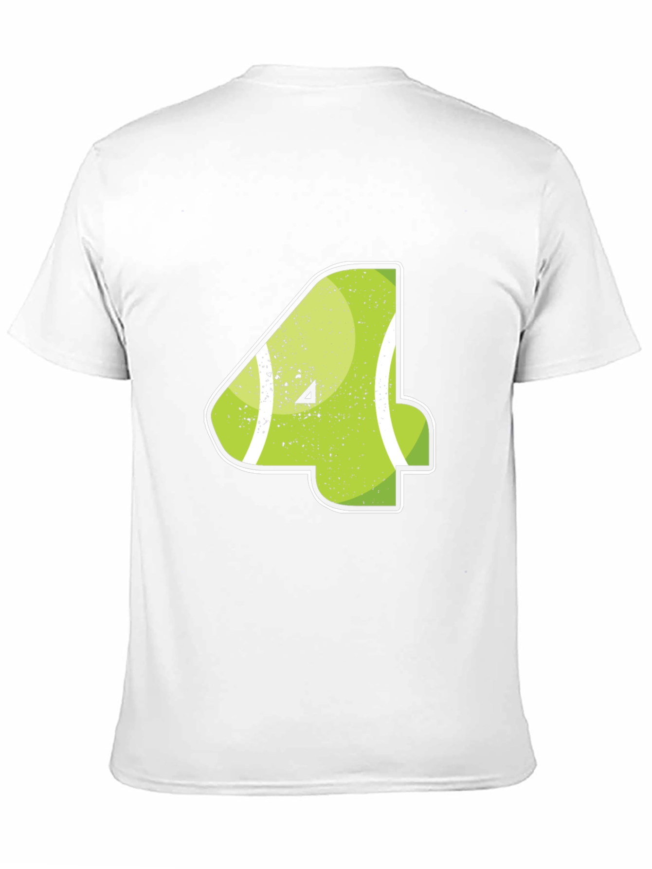 Tennis Number 4 Black T-Shirt