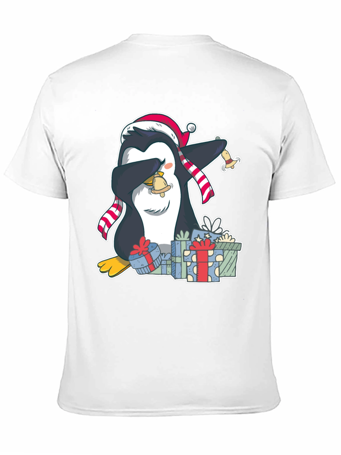 Christmas Penguin Dabbing T-Shirt