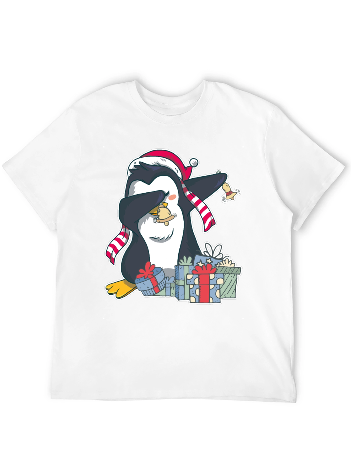 Christmas Penguin Dabbing T-Shirt