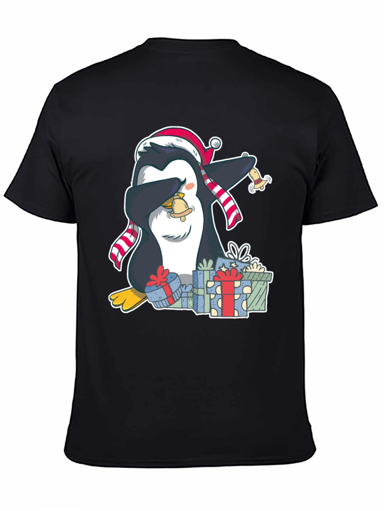 Christmas Penguin Dabbing T-Shirt