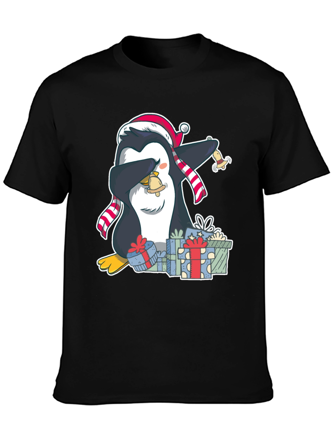 Christmas Penguin Dabbing T-Shirt