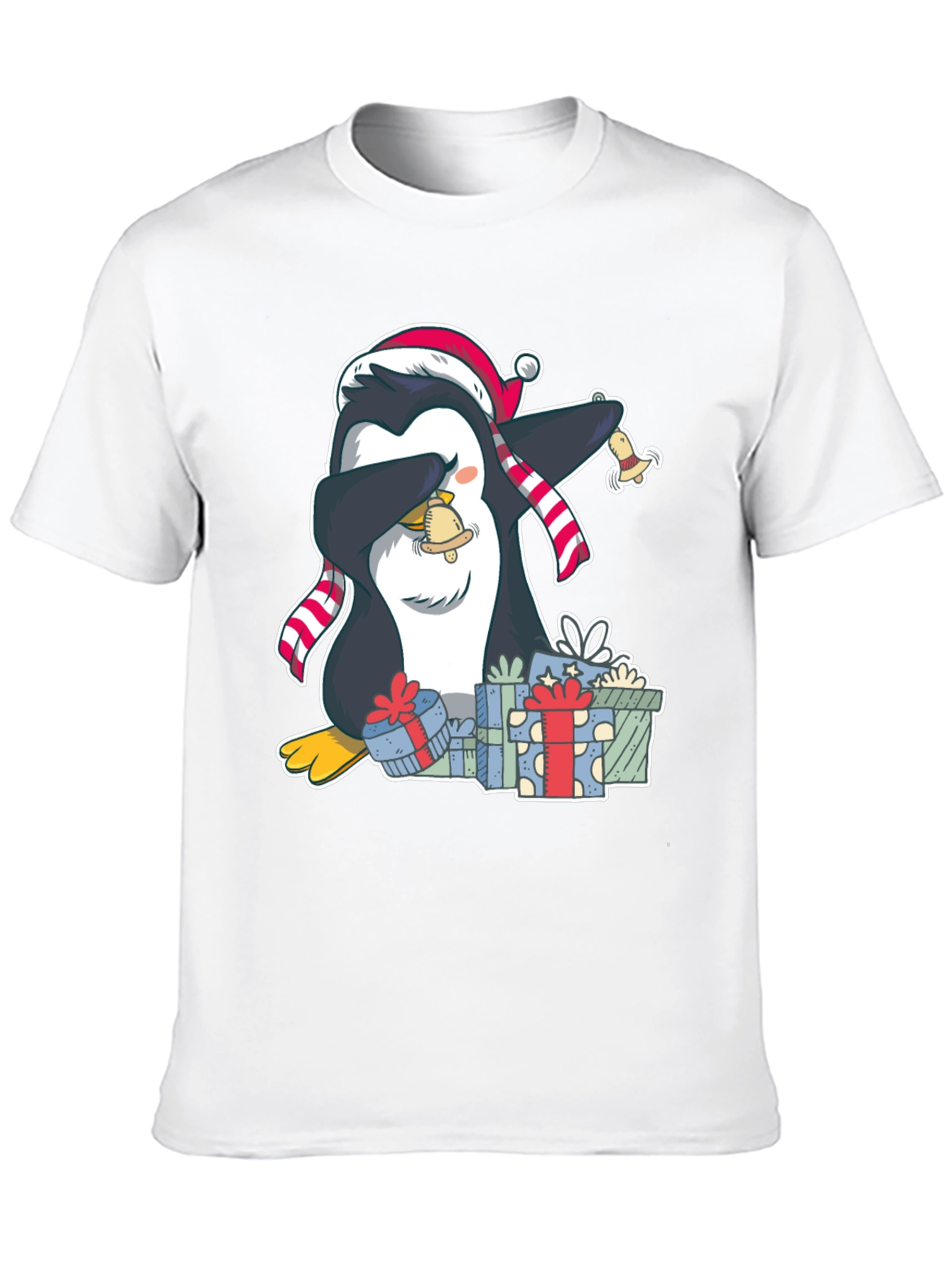 Christmas Penguin Dabbing T-Shirt