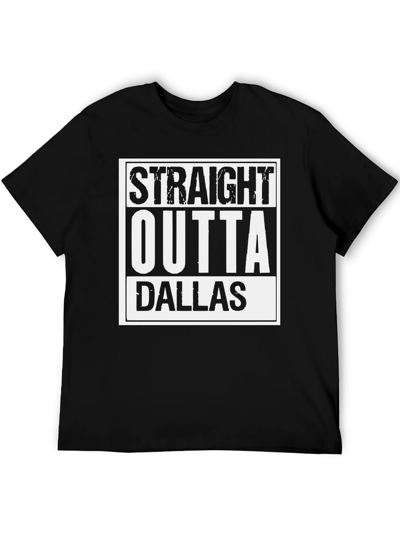 Straight Outta Dallas Graphic T-Shirt - Black