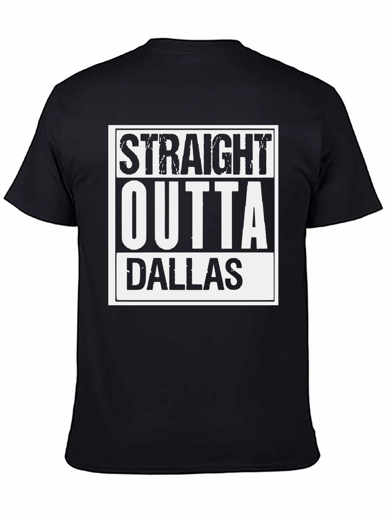 Straight Outta Dallas Graphic T-Shirt - Black