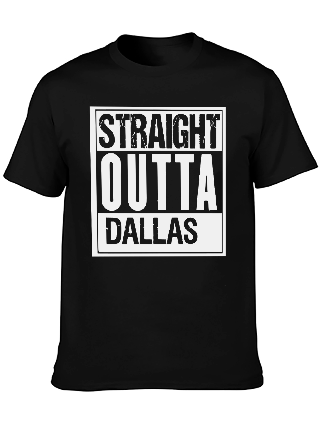 Straight Outta Dallas Graphic T-Shirt - Black