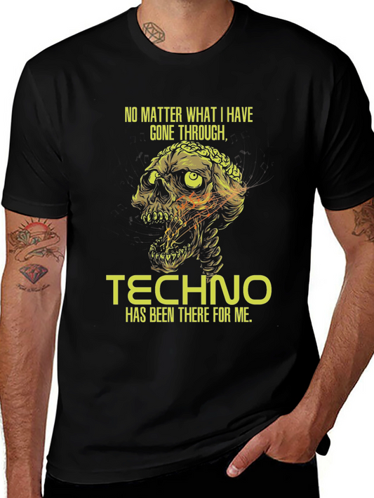 Techno Skull Graphic T-Shirt
