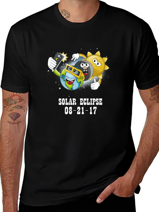 Solar Eclipse 08-21-17 Cartoon T-Shirt
