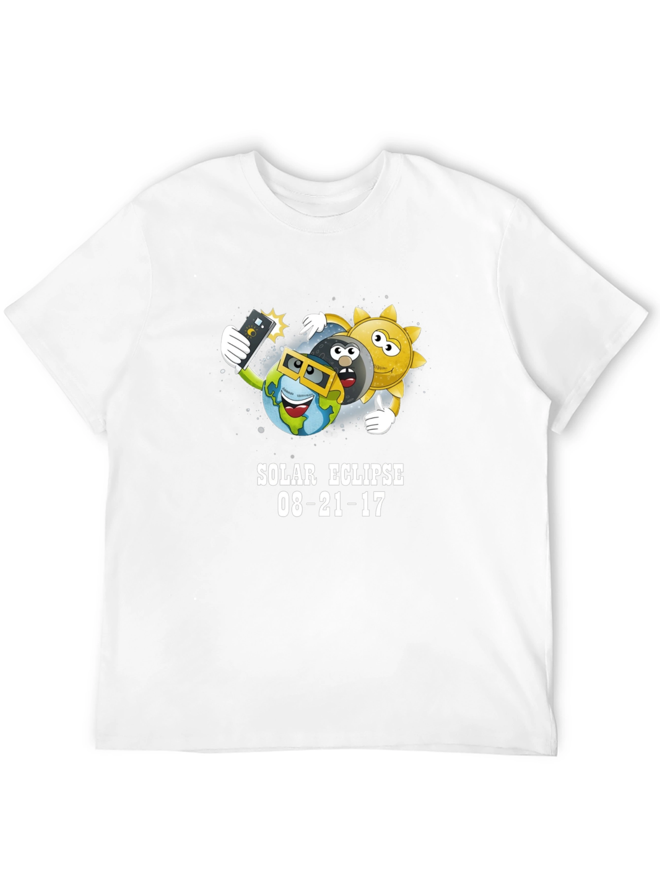 Solar Eclipse 08-21-17 Cartoon T-Shirt