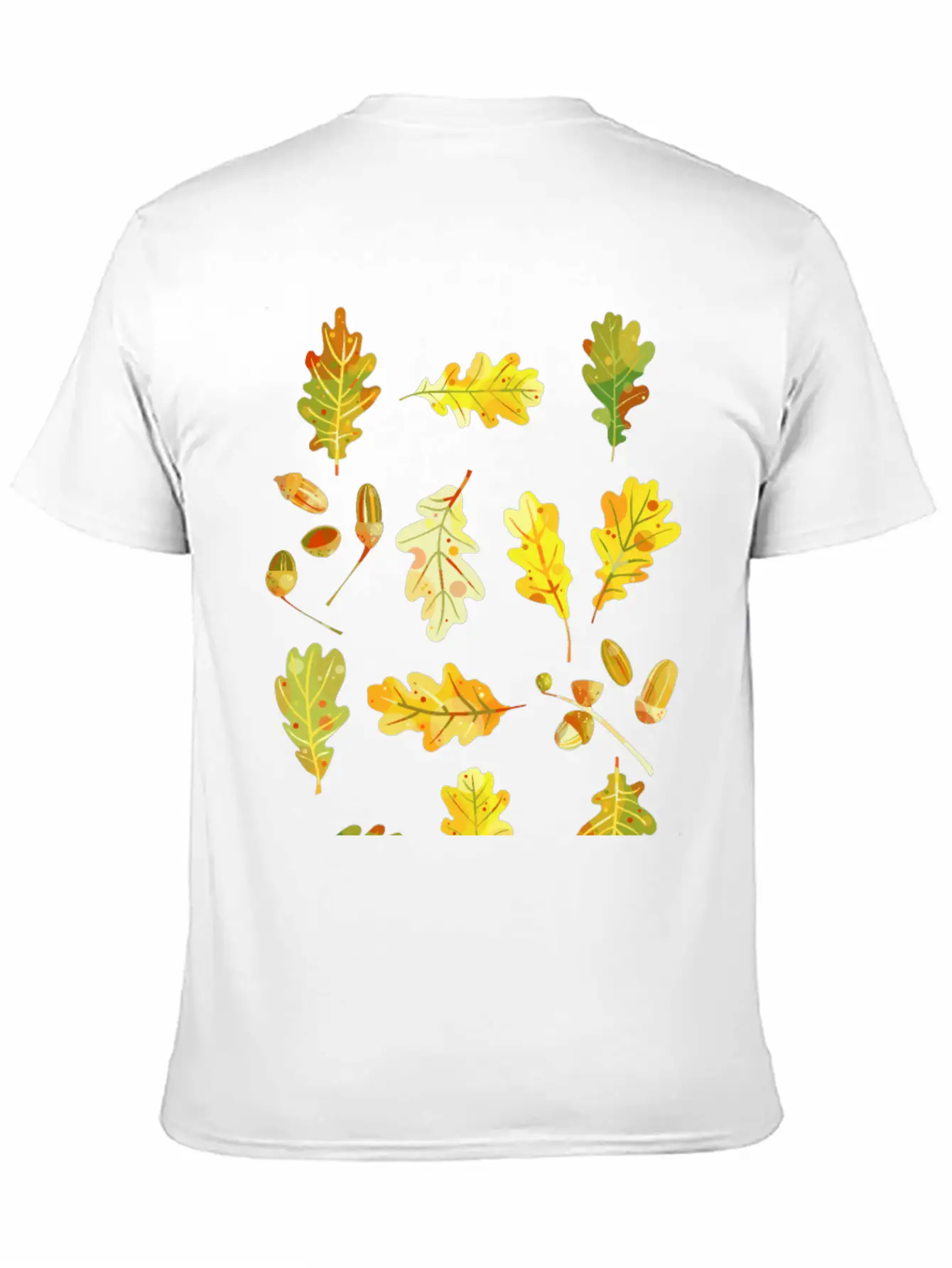 Oak Leaves And Acorns Stylish Everyday T-Shirt – Unisex Basic Cotton Tee