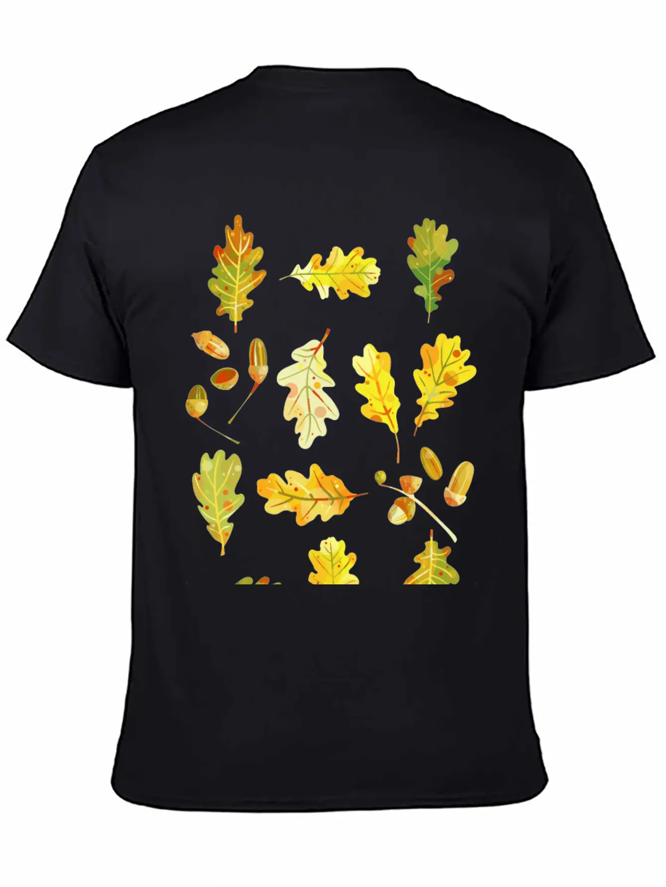 Oak Leaves And Acorns Stylish Everyday T-Shirt – Unisex Basic Cotton Tee
