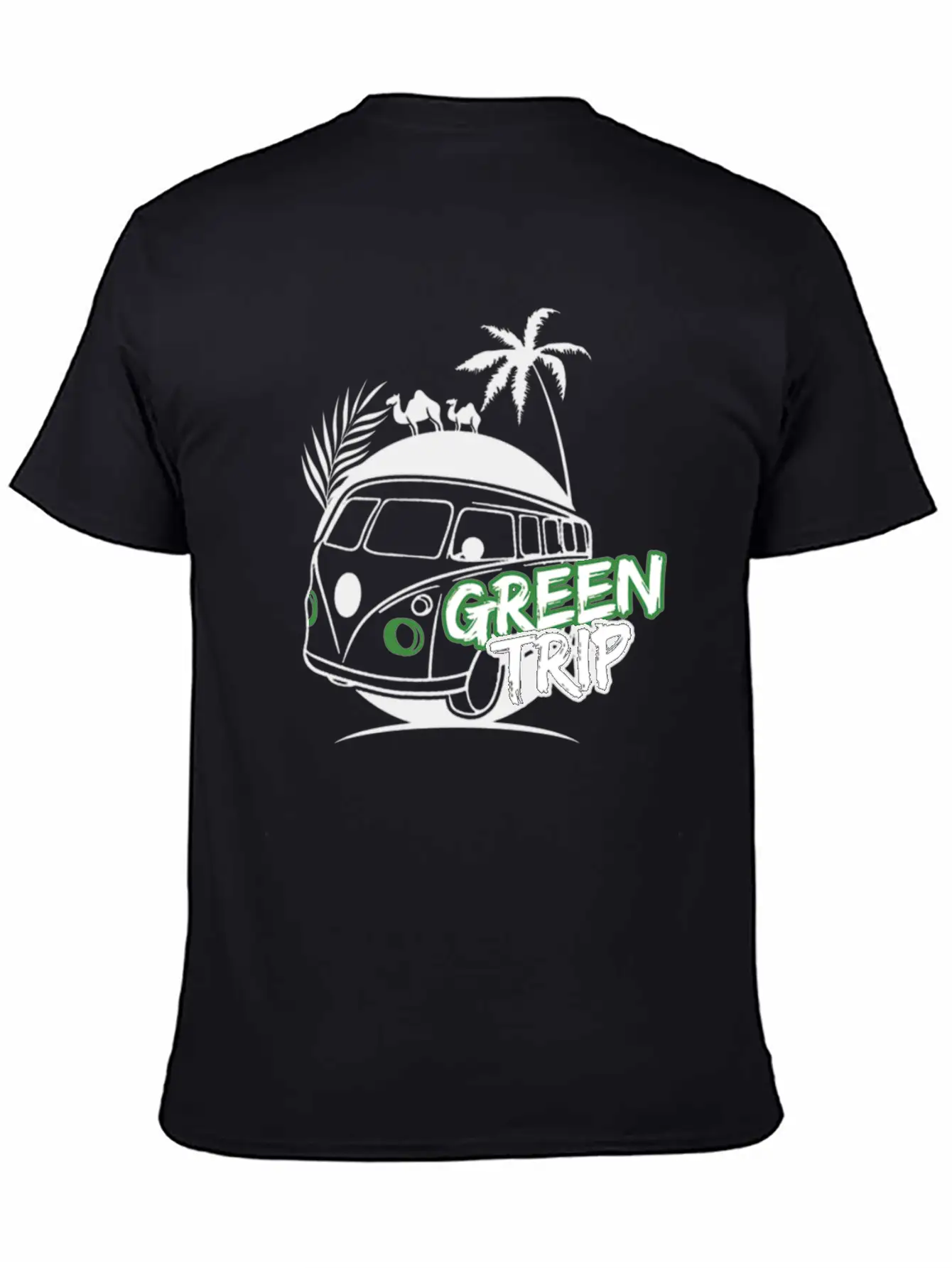 Oasis Desert Green Header Unisex Casual T-Shirt – Clean Design For Daily Comfort