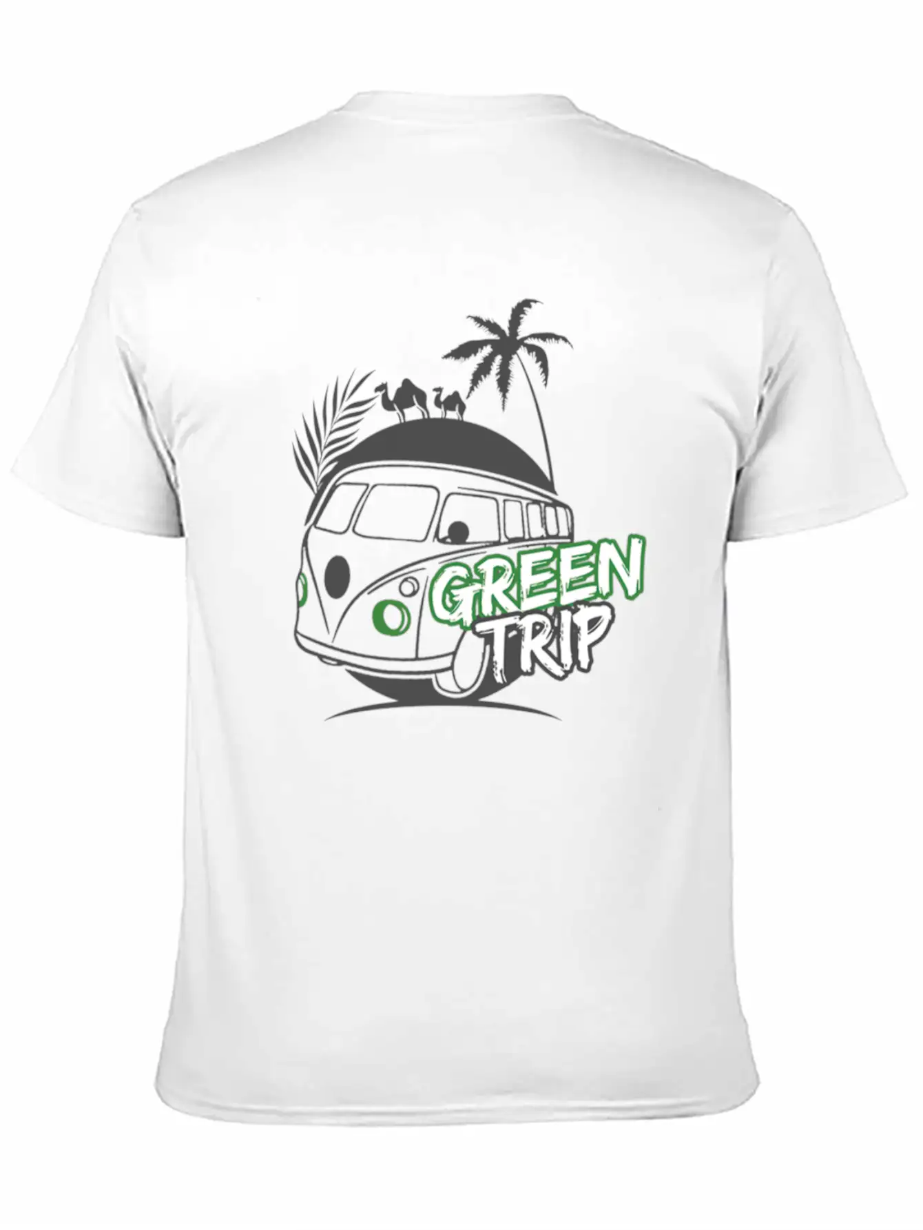 Oasis Desert Green Header Unisex Casual T-Shirt – Clean Design For Daily Comfort