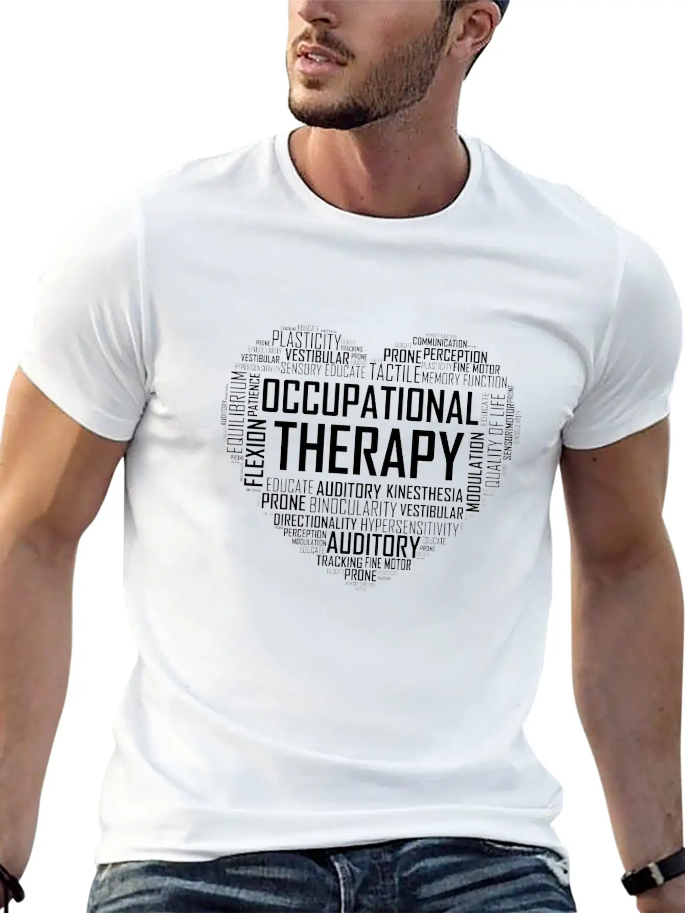 Occupational Therapy Heart Timeless Short Sleeve Tee – Comfy And Minimalist Design